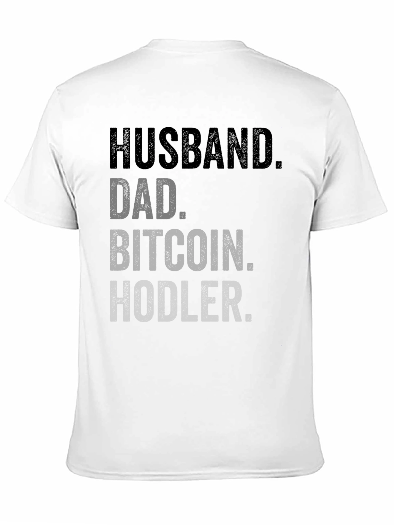 Husband Dad Bitcoin Hodler Black T-Shirt