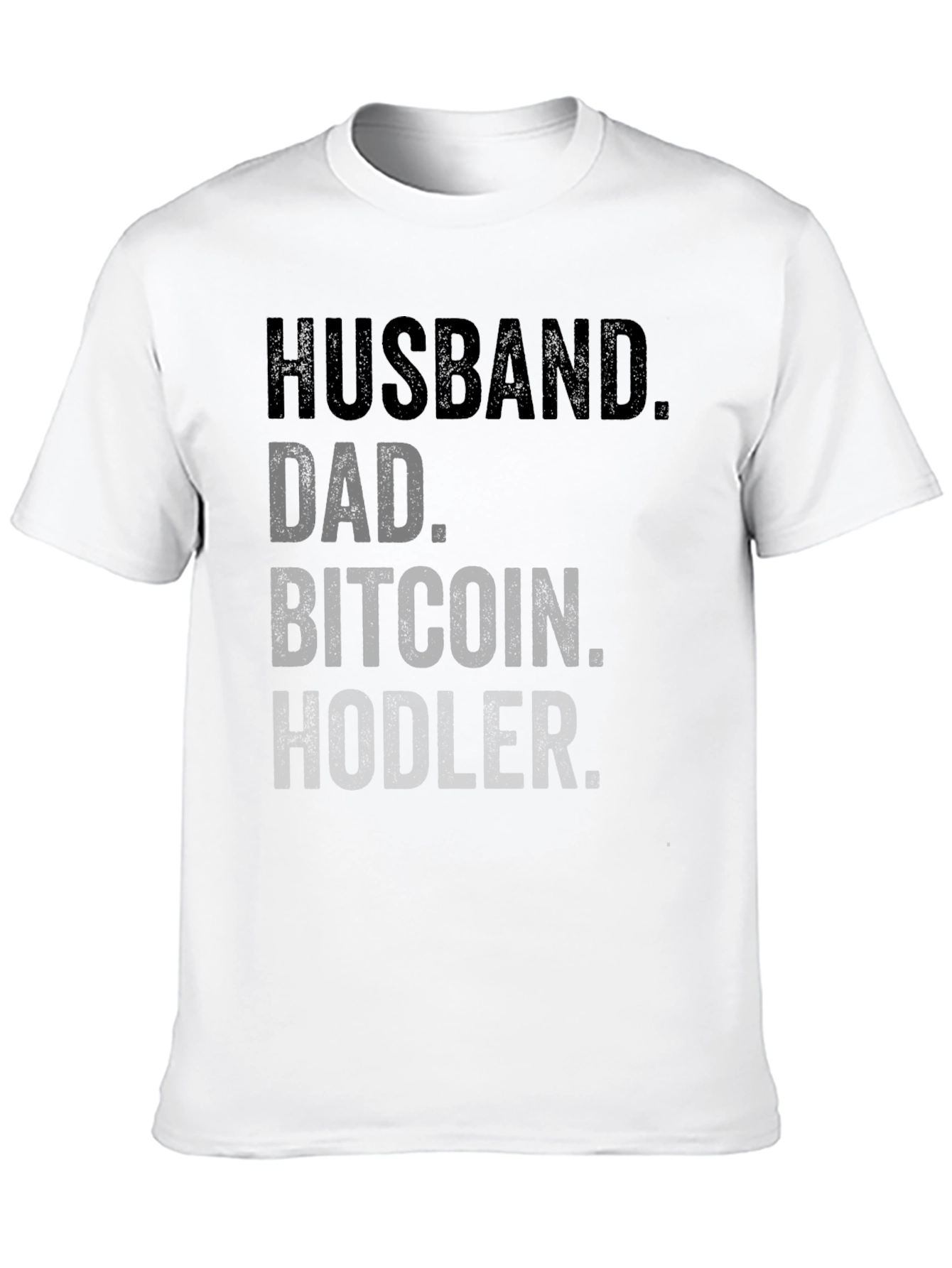 Husband Dad Bitcoin Hodler Black T-Shirt