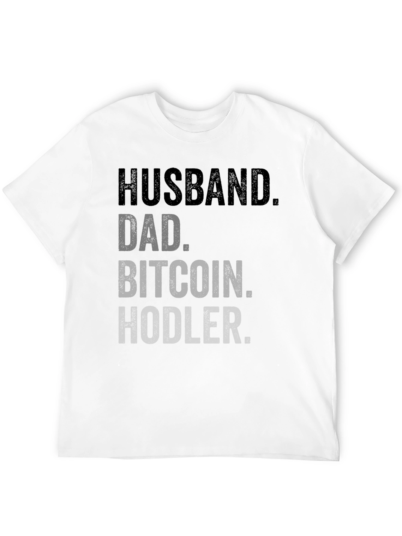 Husband Dad Bitcoin Hodler Black T-Shirt