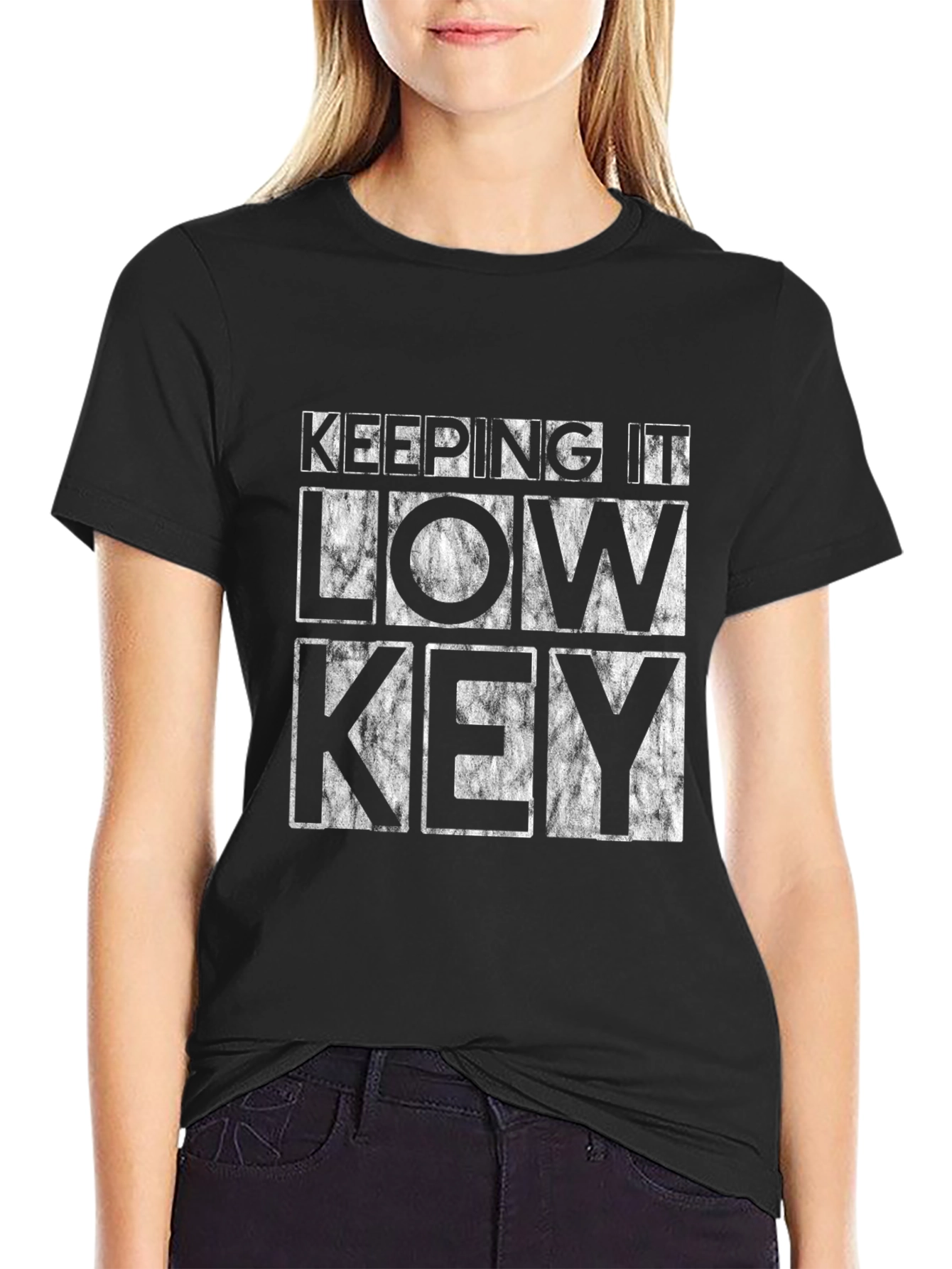 Keeping it Low Key Black T-Shirt