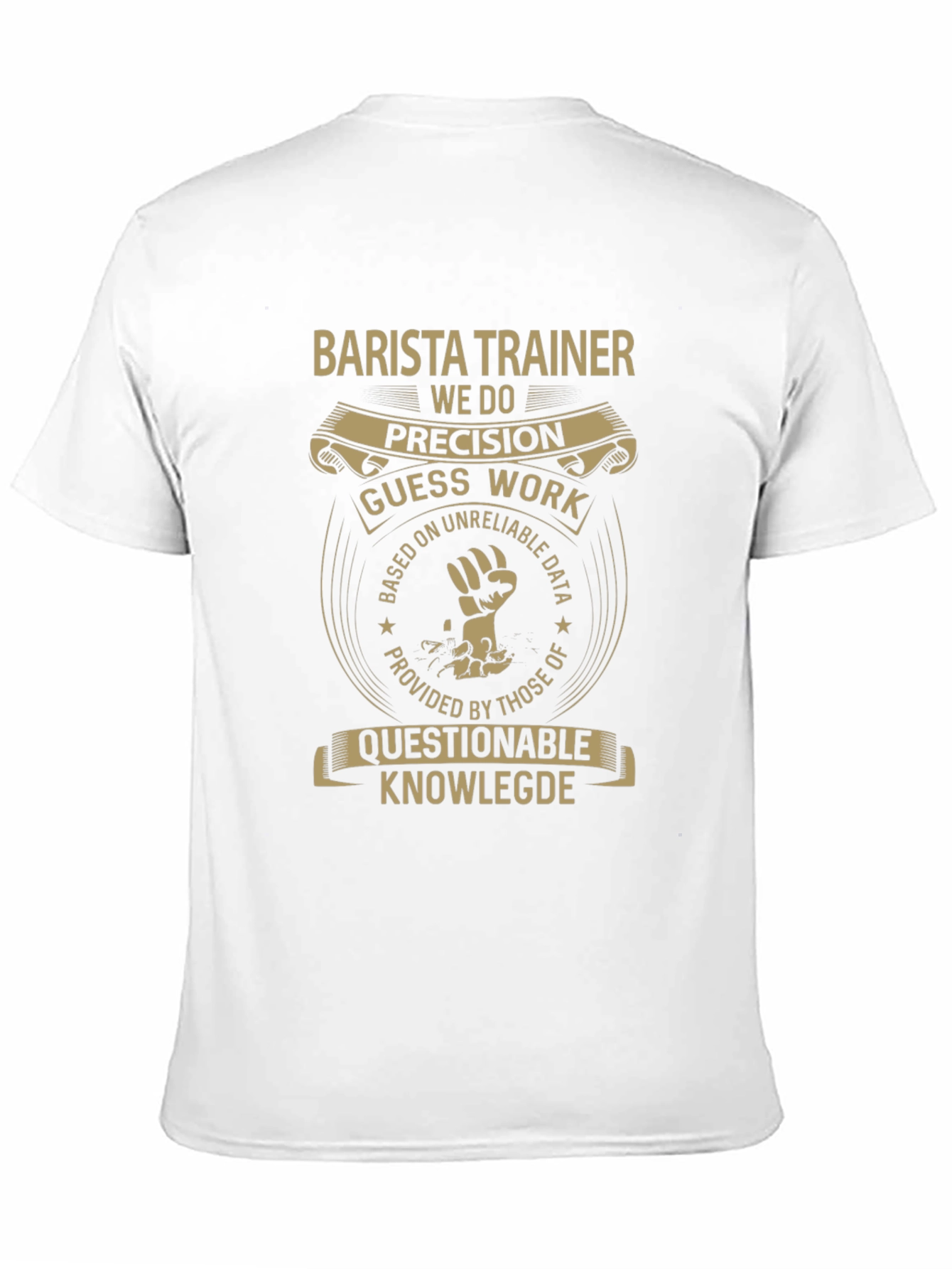 Barista Trainer Graphic Tee - Precision Over Guesswork!