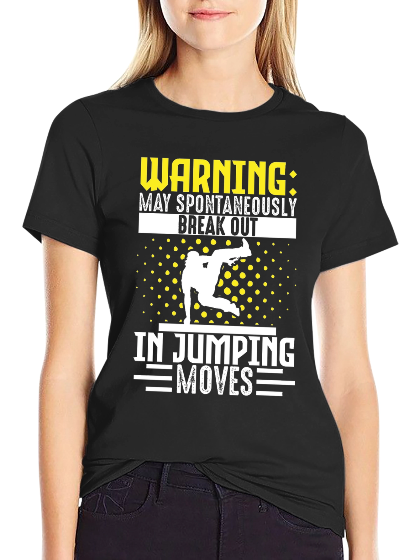 Warning Jumping Moves T-Shirt