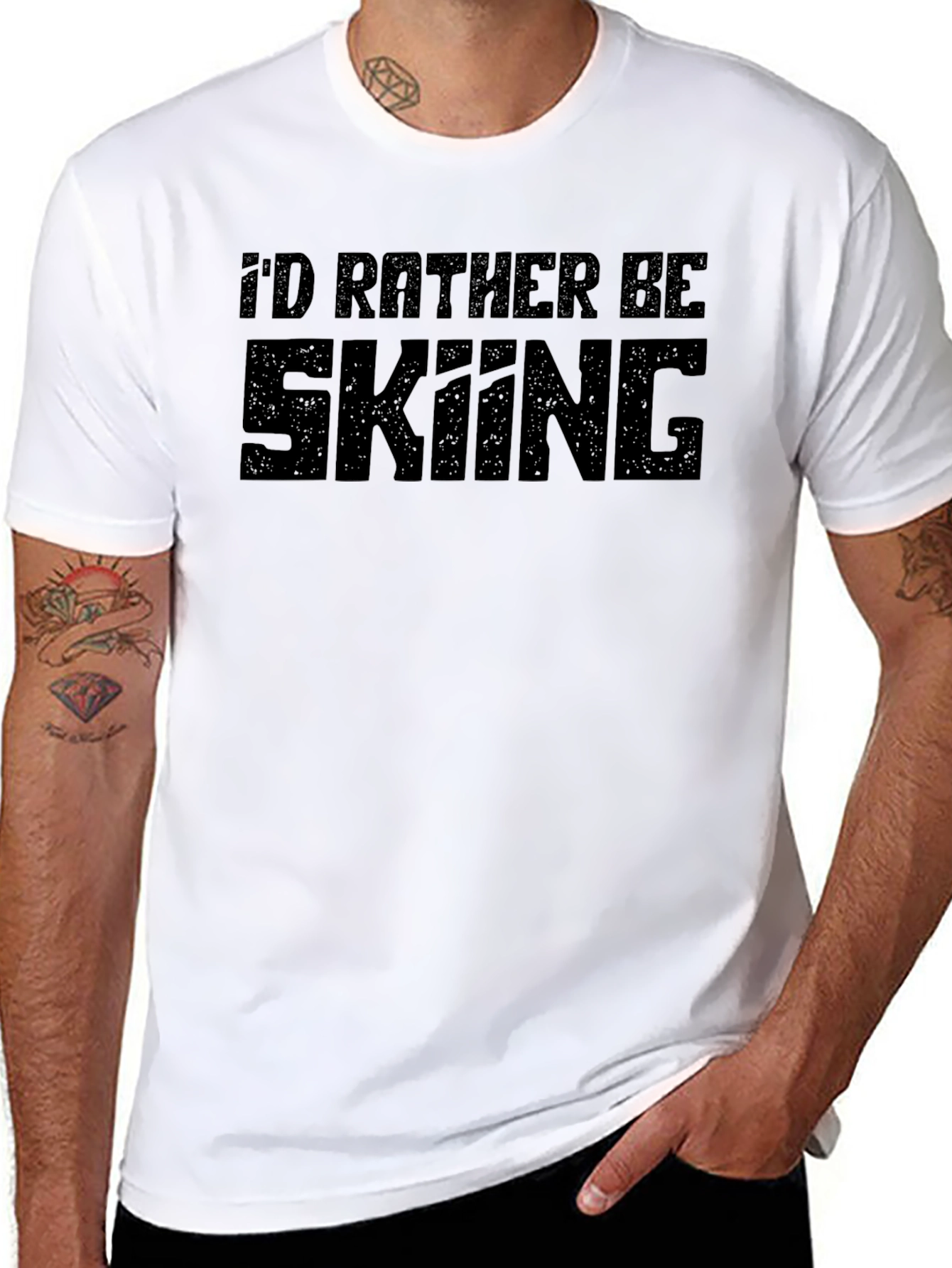 Id Rather Be Skiing T-Shirt