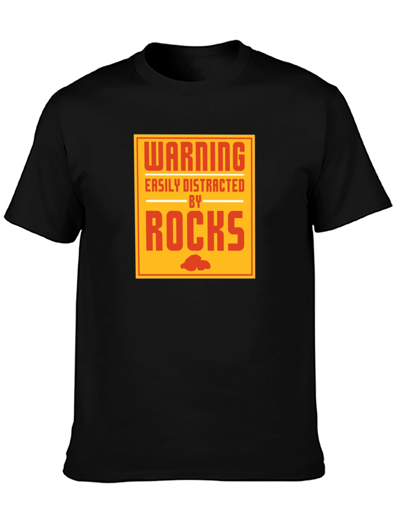 Warning Rocks Graphic Tee
