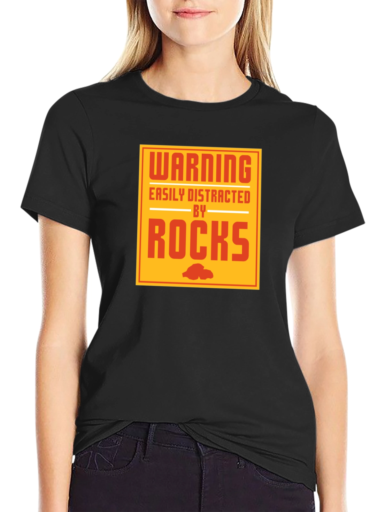 Warning Rocks Graphic Tee