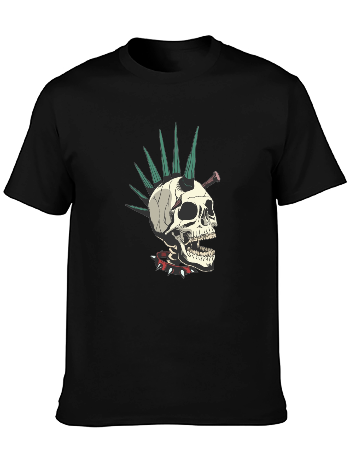 Punk Skull T-Shirt - Edgy Streetwear Tee