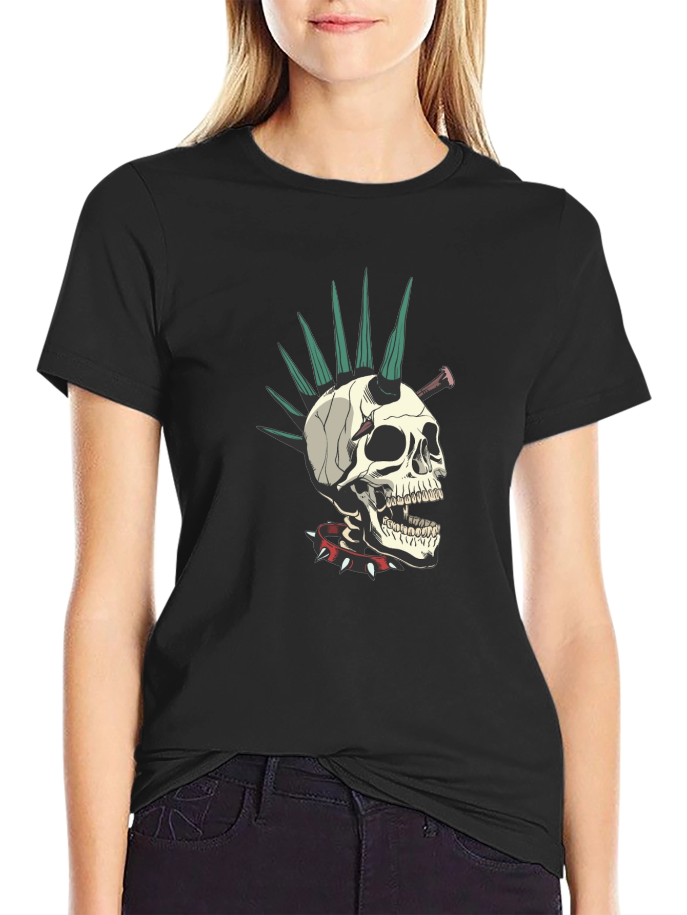 Punk Skull T-Shirt - Edgy Streetwear Tee