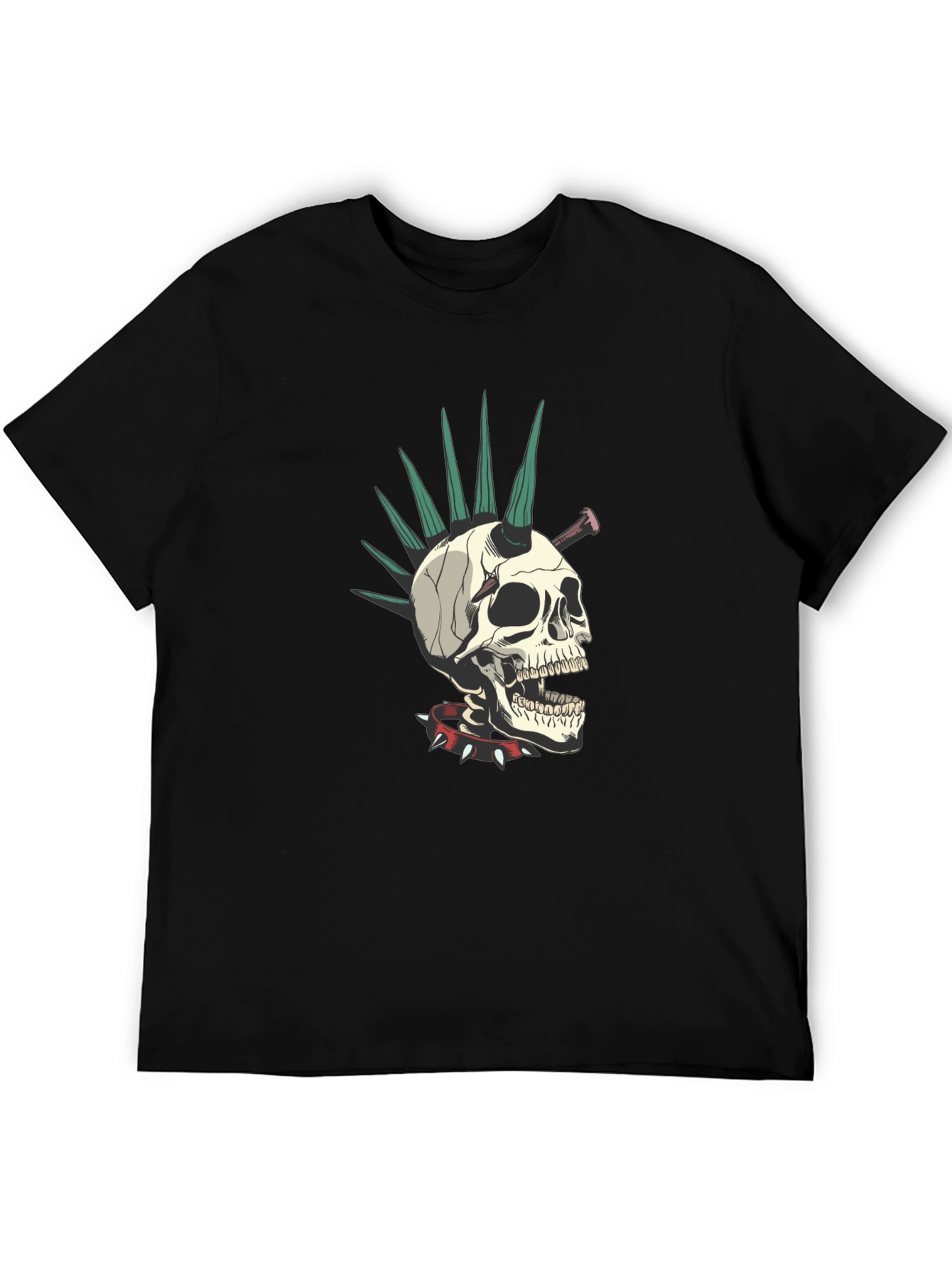 Punk Skull T-Shirt - Edgy Streetwear Tee