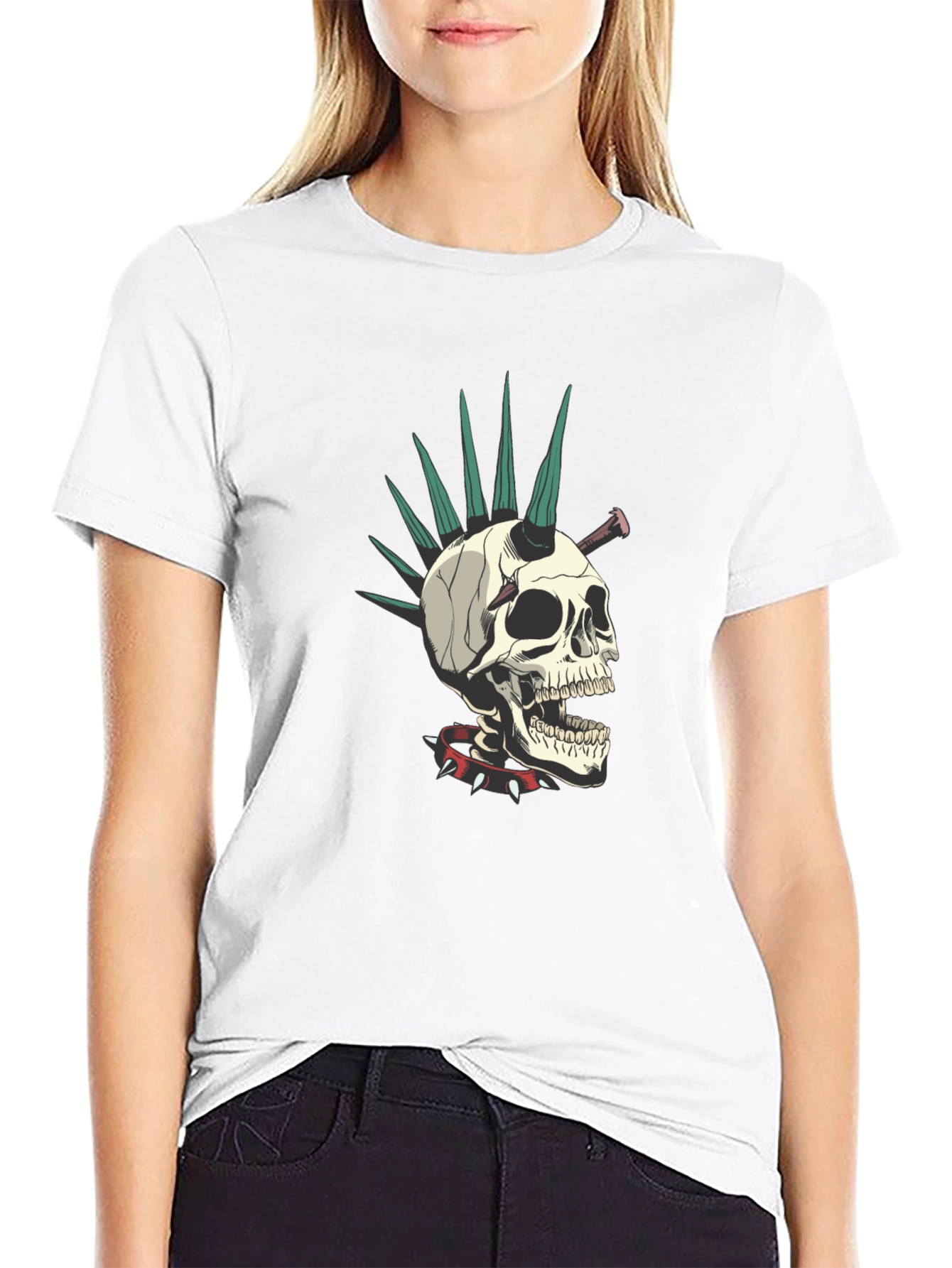 Punk Skull T-Shirt - Edgy Streetwear Tee