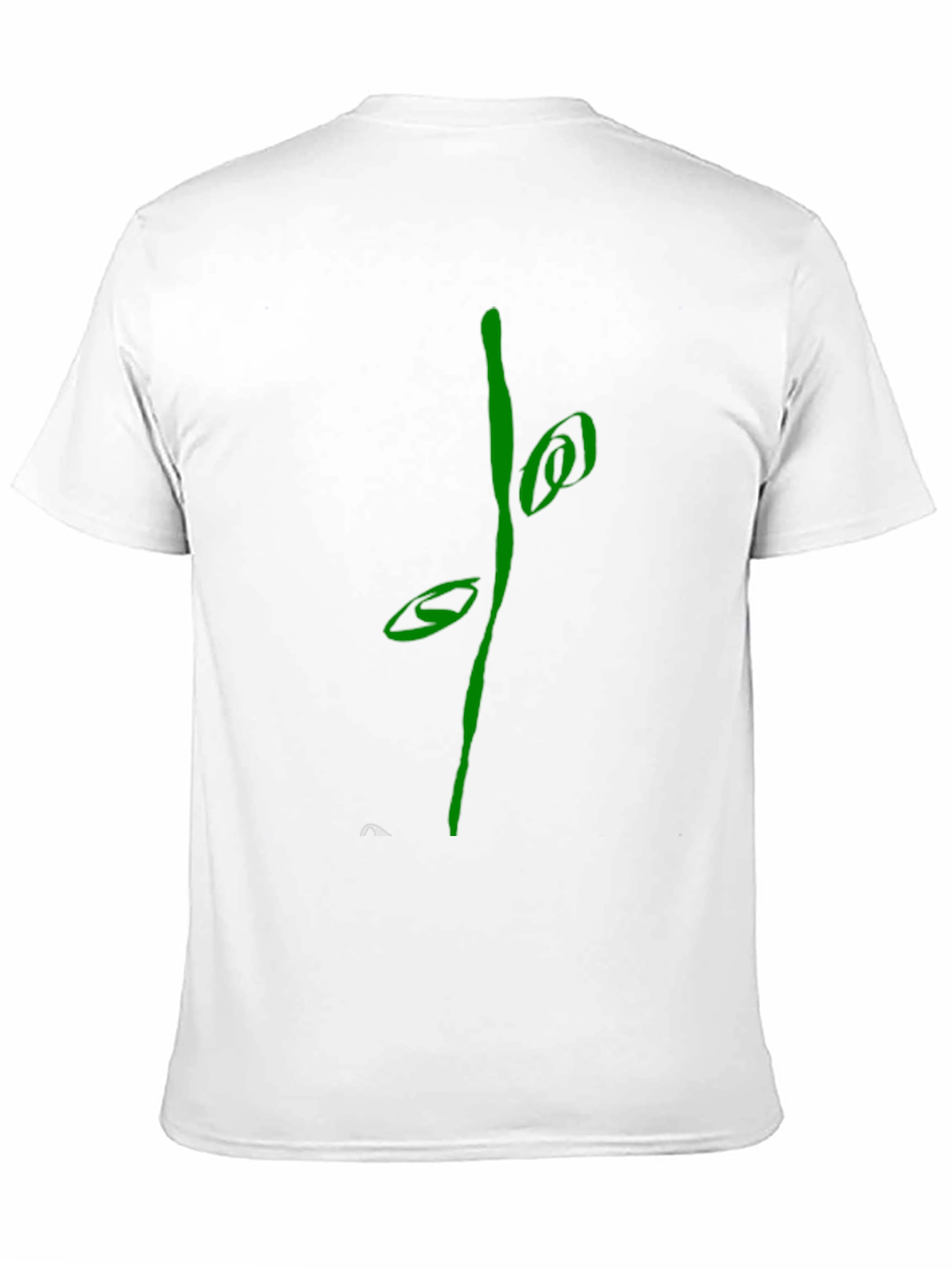 Abstract Green Graphic Black T-Shirt