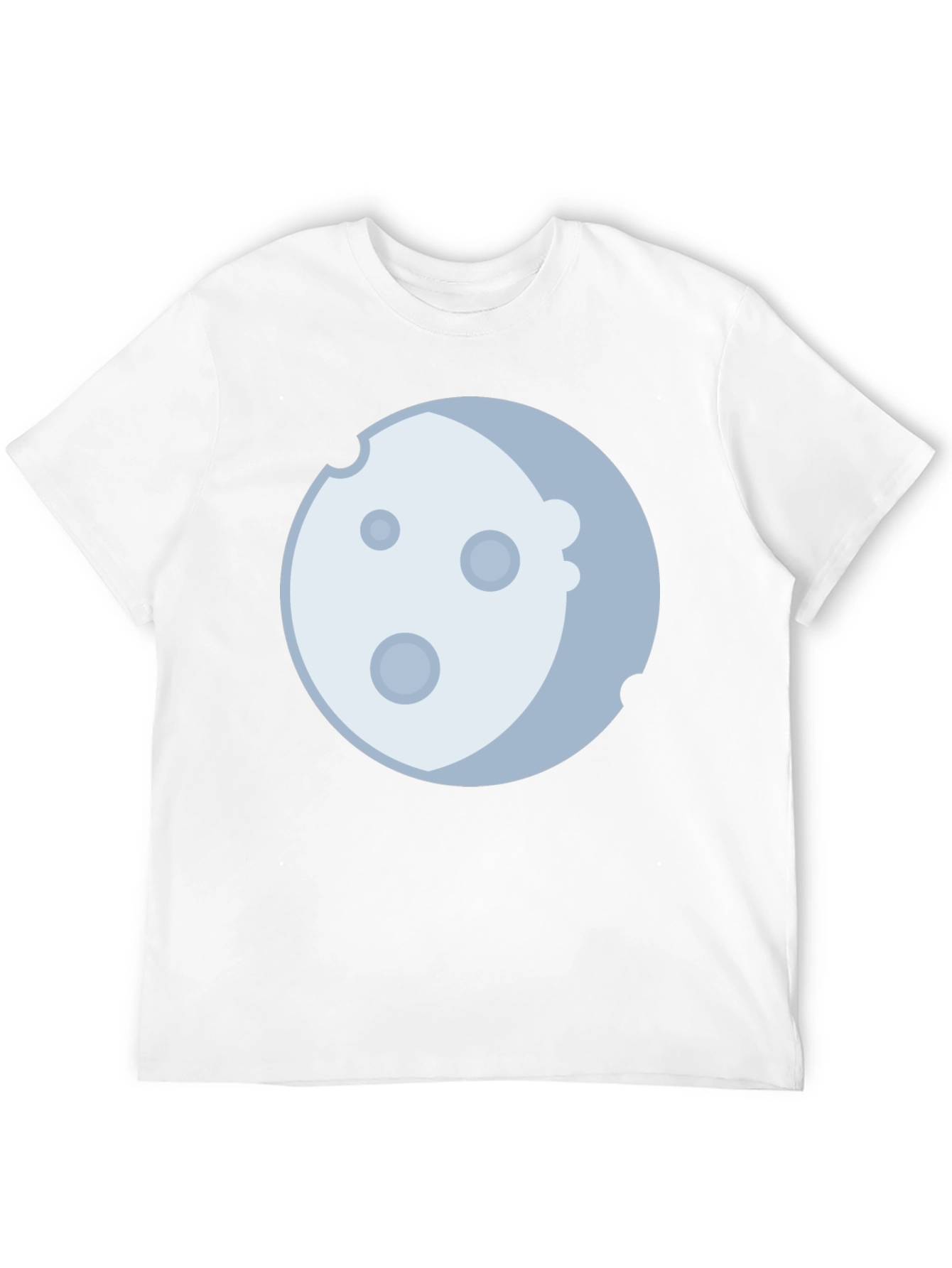 Lunar Graphic Tee - Black Cotton Blend Moon Design
