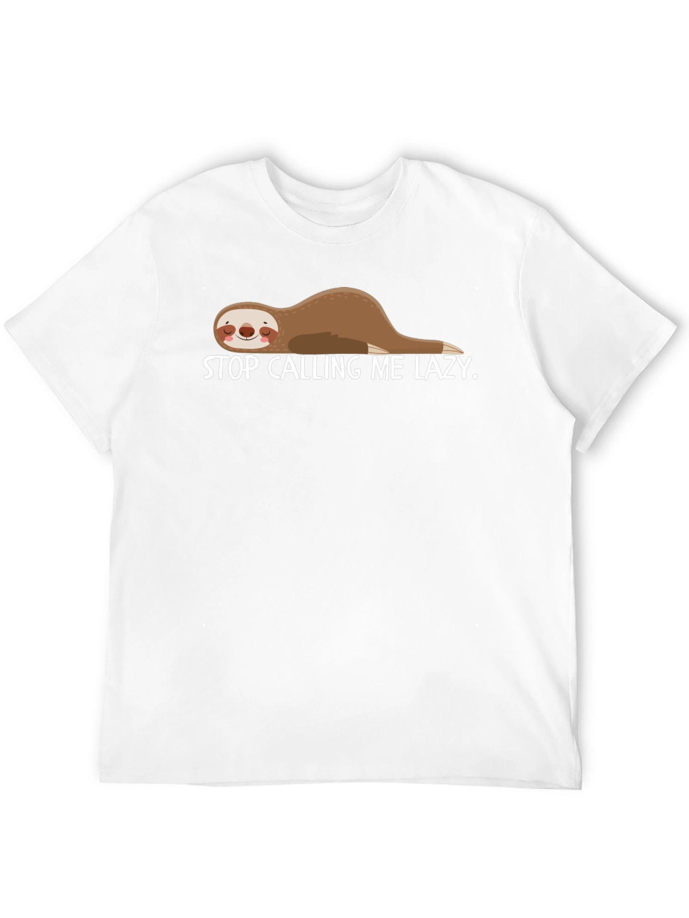 Lazy Sloth Graphic T-Shirt - Funny Casual Tee