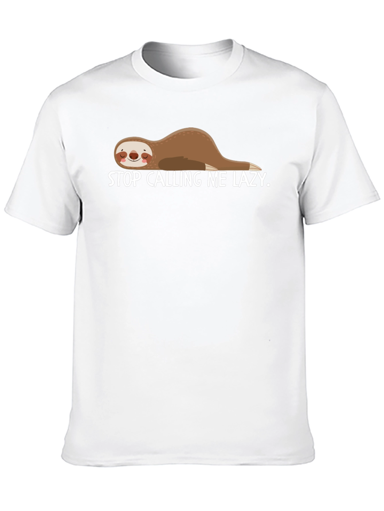 Lazy Sloth Graphic T-Shirt - Funny Casual Tee