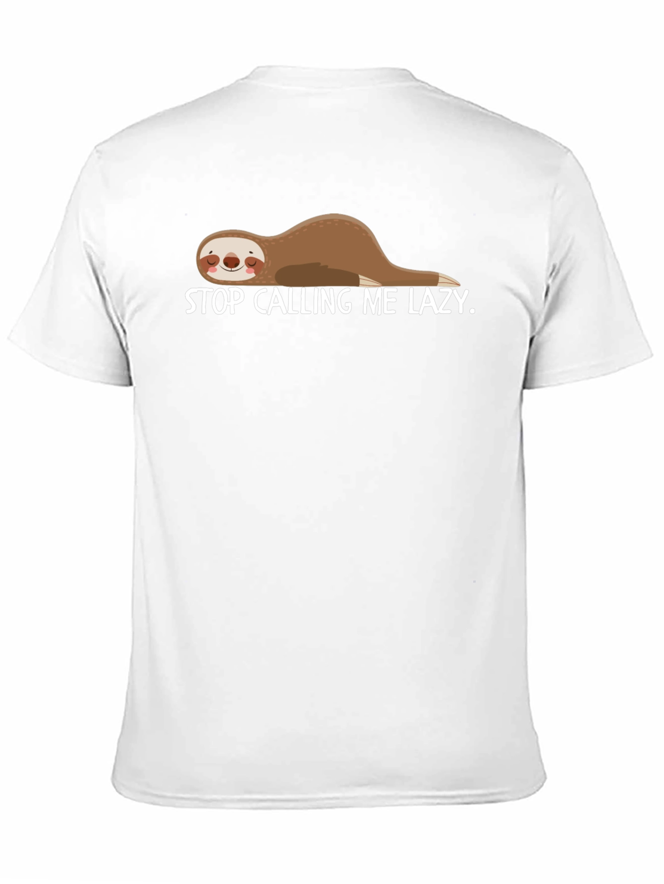 Lazy Sloth Graphic T-Shirt - Funny Casual Tee