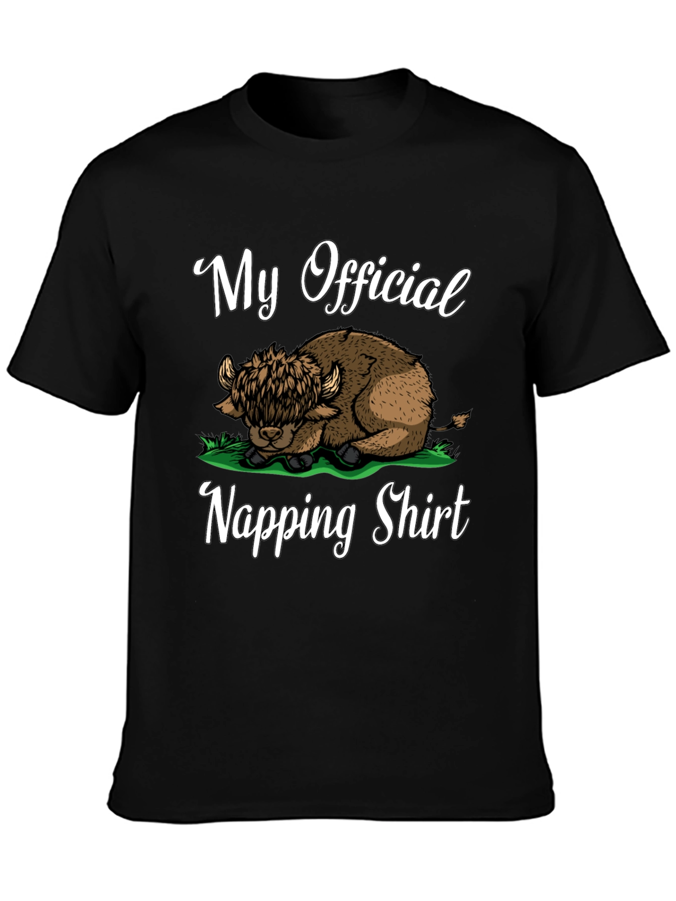 My Official Napping Shirt - Highland Cow Tee