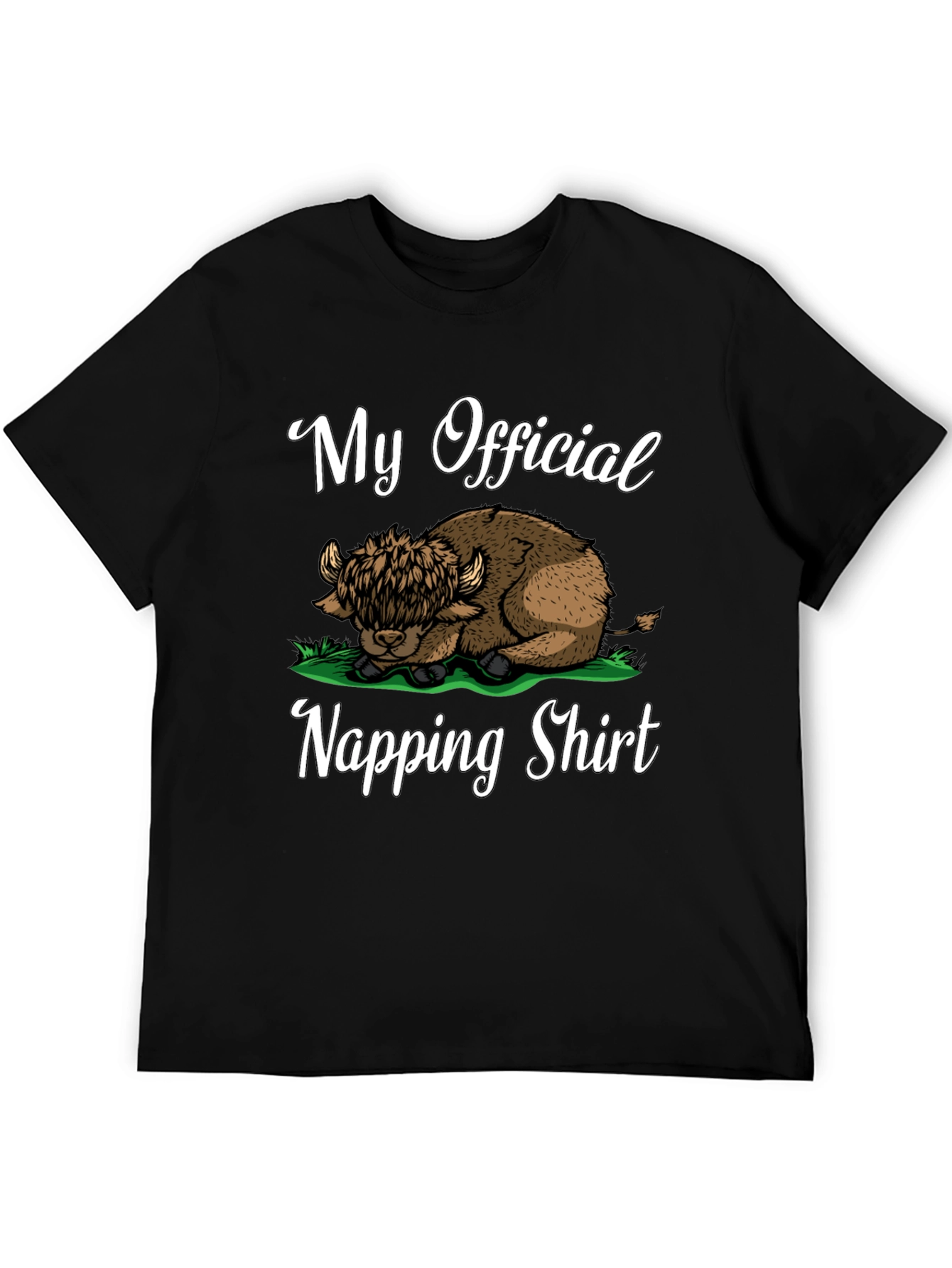 My Official Napping Shirt - Highland Cow Tee