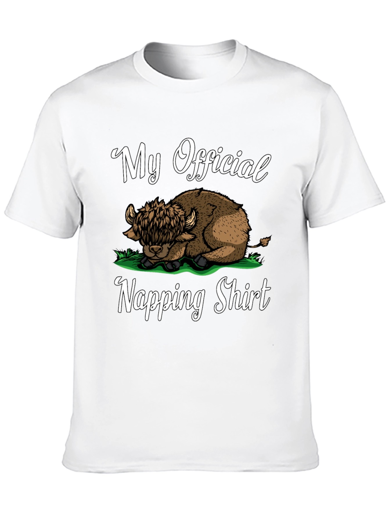 My Official Napping Shirt - Highland Cow Tee