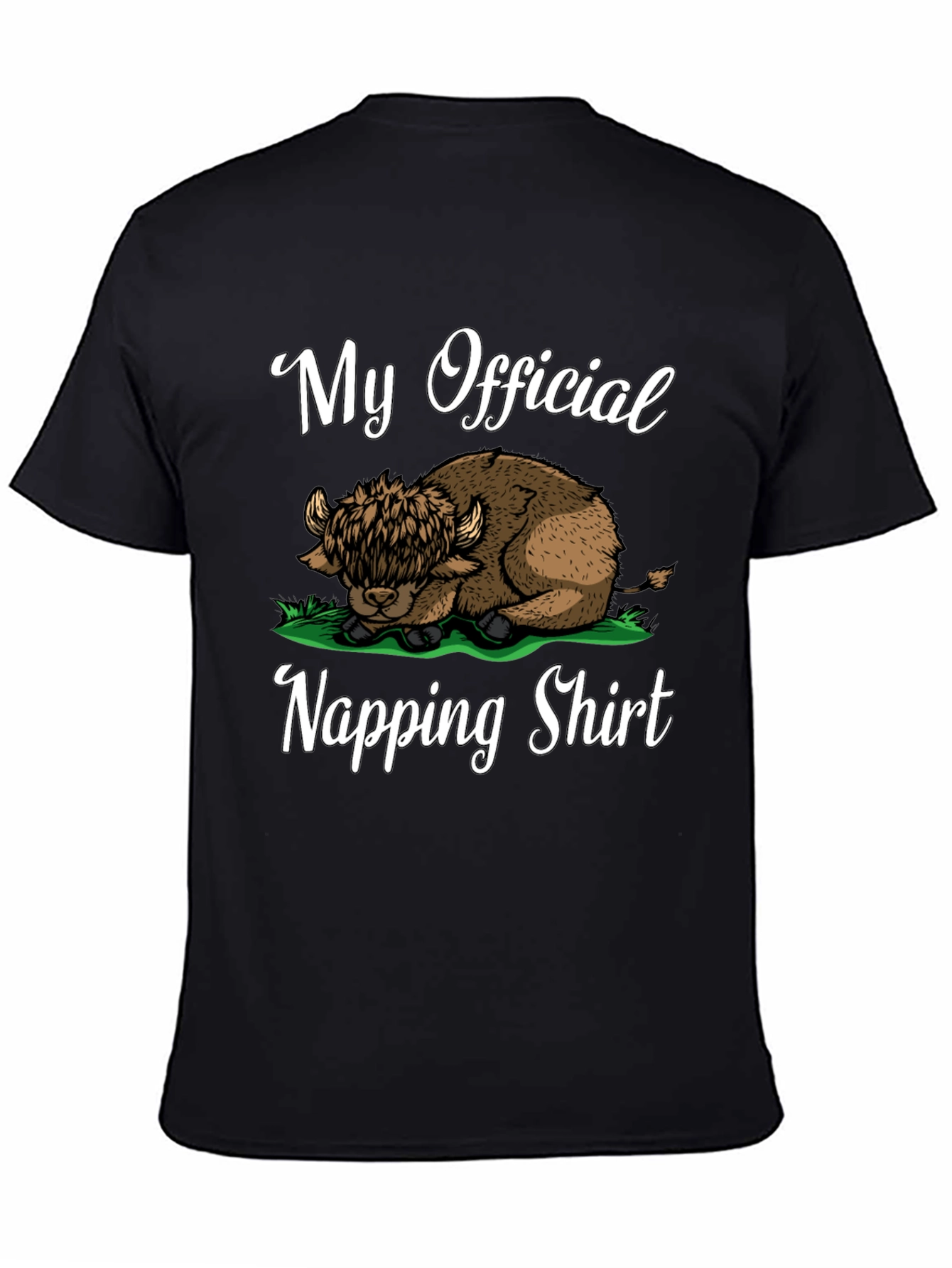 My Official Napping Shirt - Highland Cow Tee