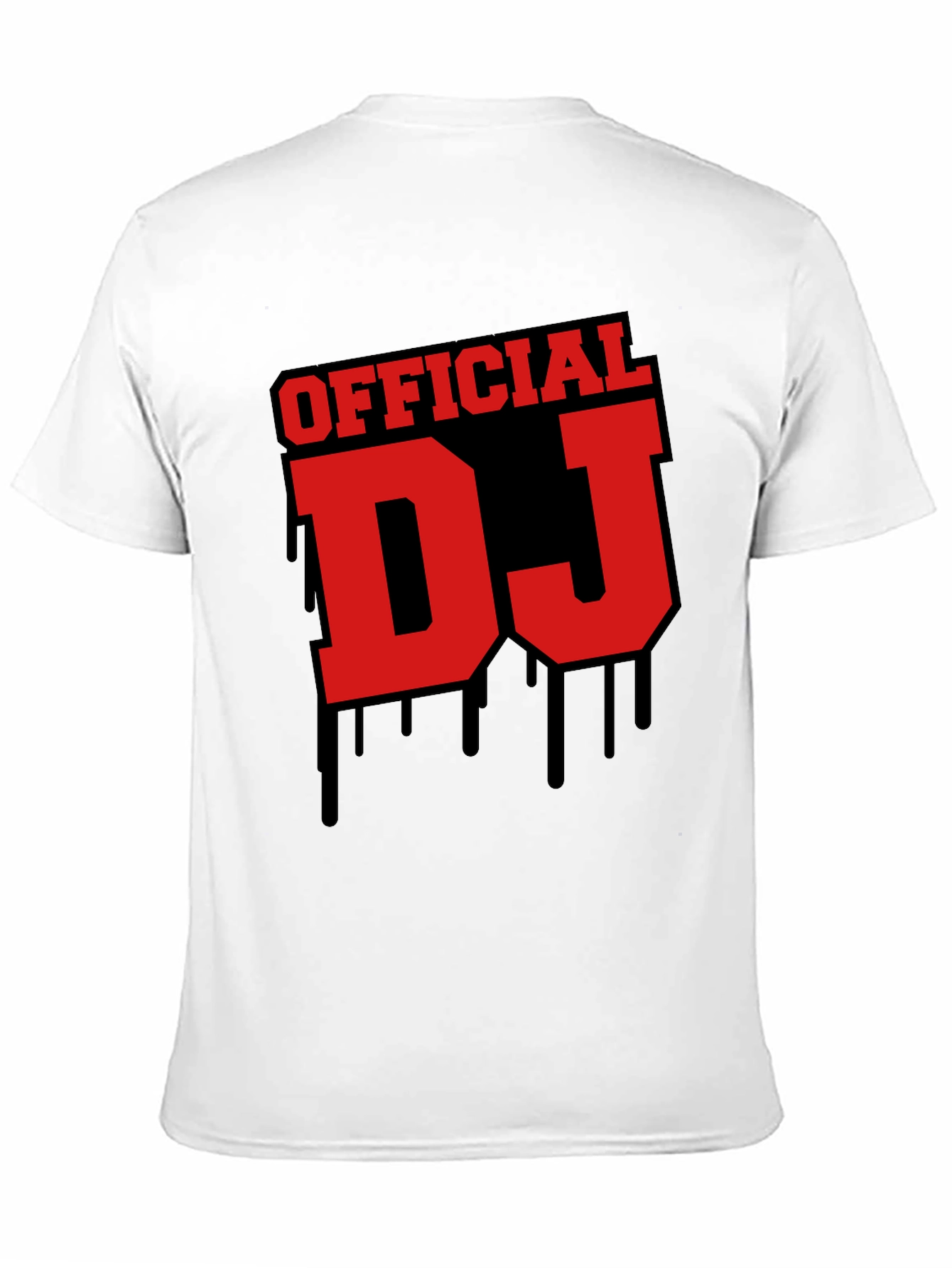 Official DJ Graphic Tee - Black Crew Neck T-Shirt