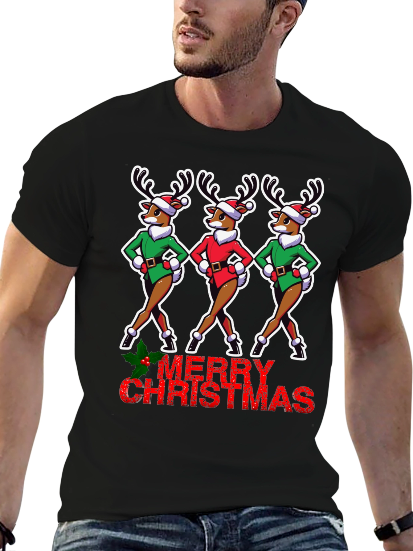 Merry Christmas Reindeer T-Shirt