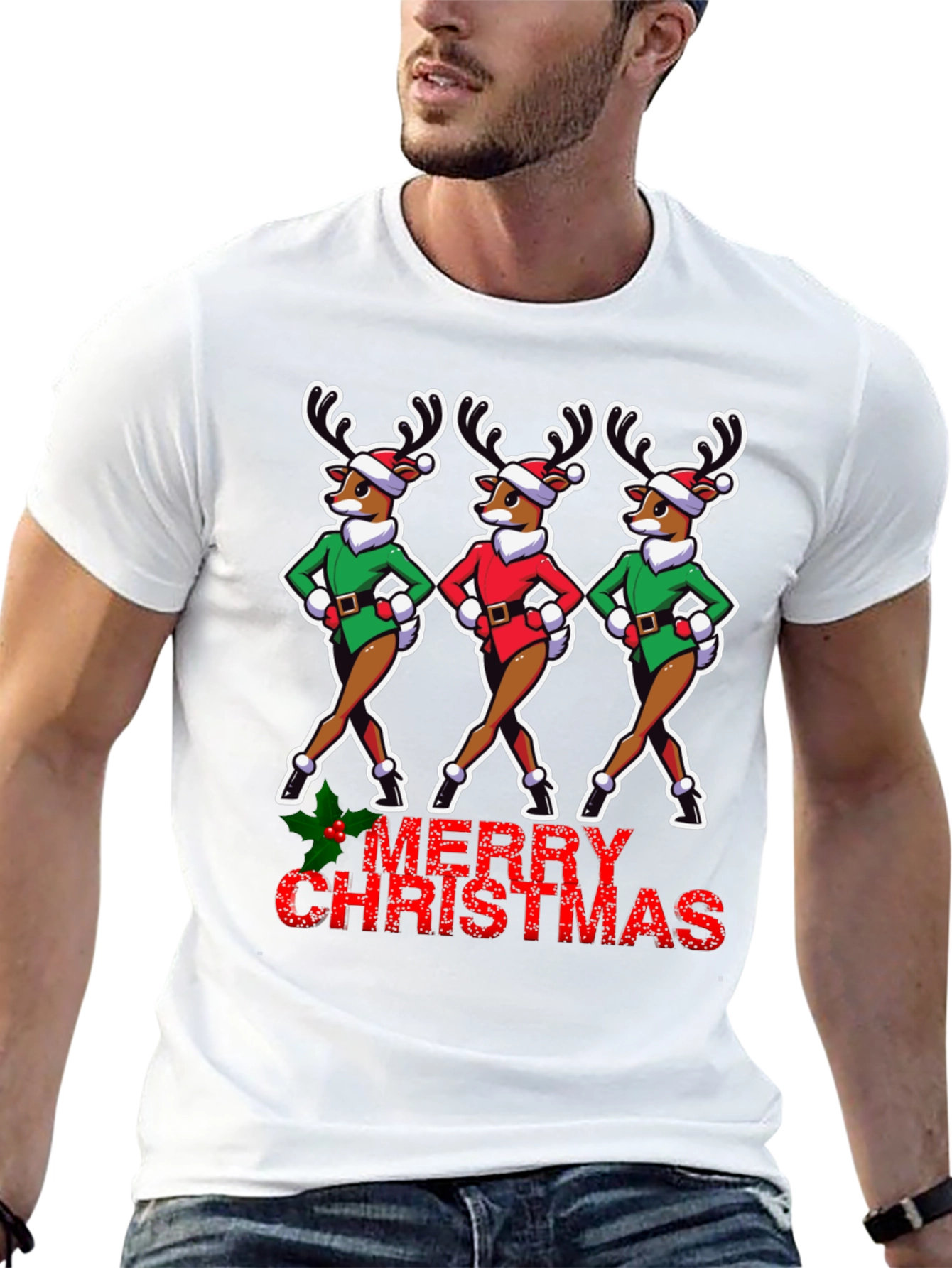 Merry Christmas Reindeer T-Shirt
