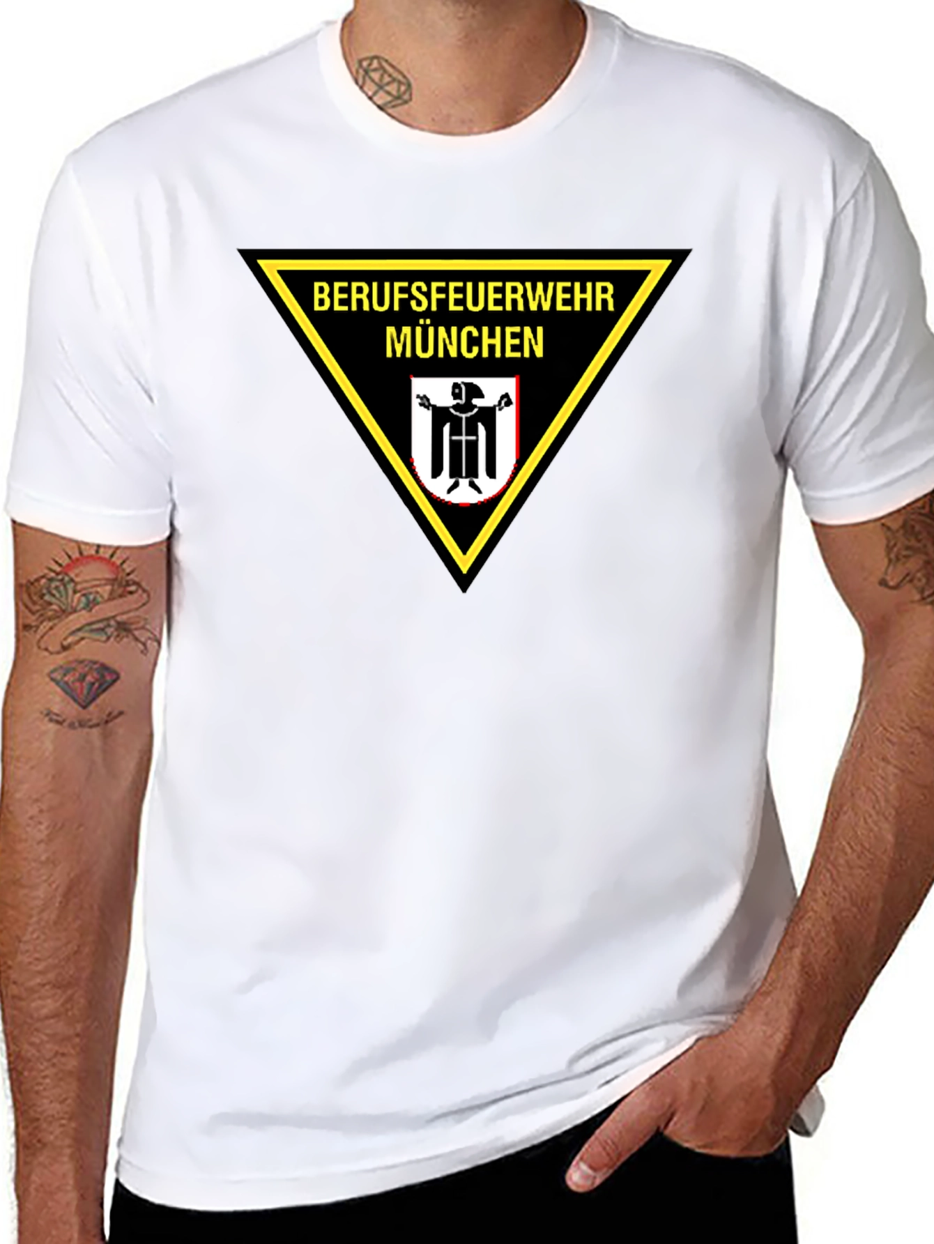 Berufsfeuerwehr München T-Shirt - Firefighter Munich Germany Tee