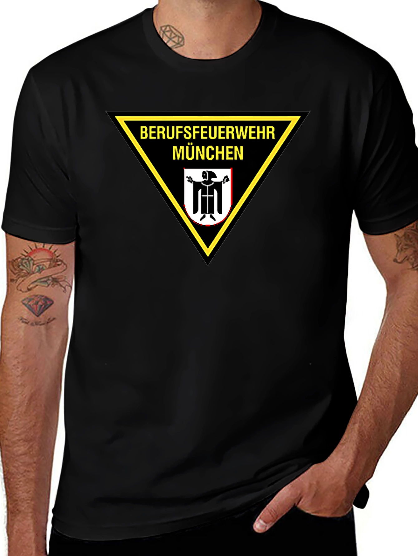 Berufsfeuerwehr München T-Shirt - Firefighter Munich Germany Tee
