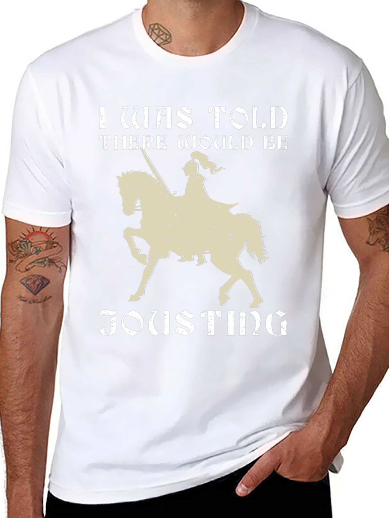 I Was Told There Would Be Jousting Black T-Shirt