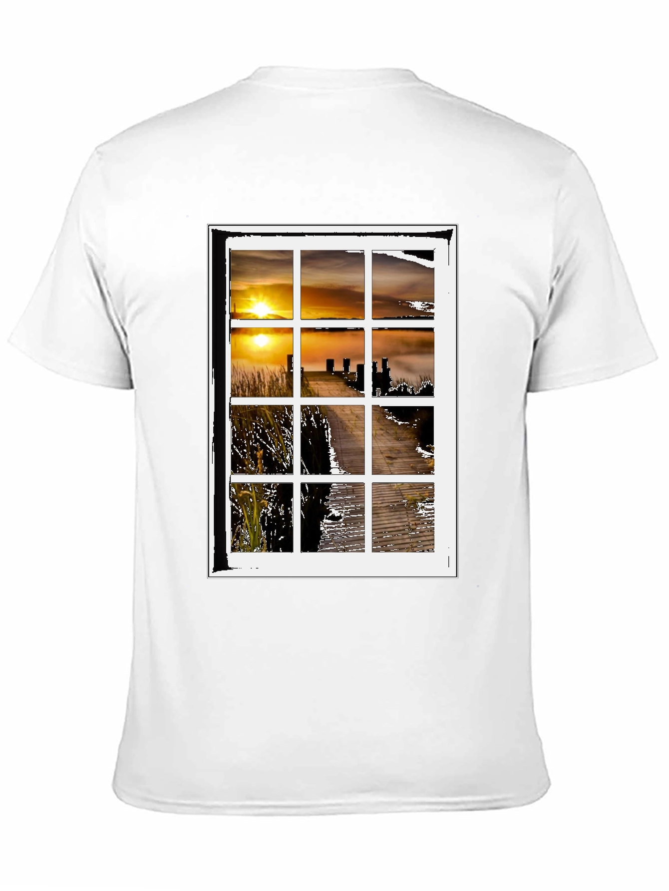 Sunset Window Graphic Tee - Unique Design