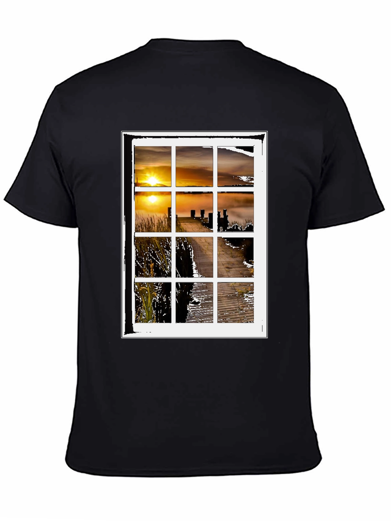 Sunset Window Graphic Tee - Unique Design