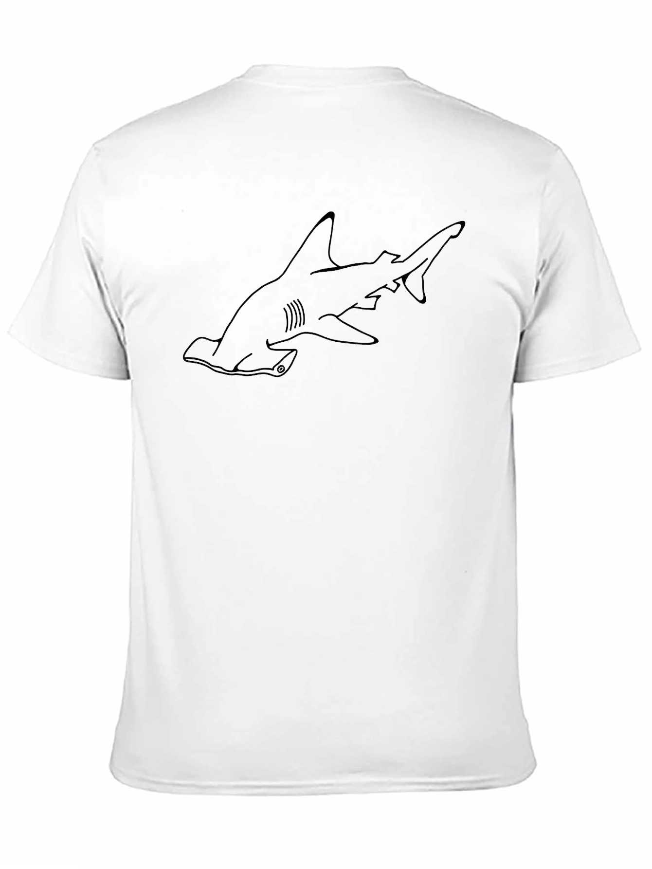 Hammerhead Shark Graphic T-Shirt - Black