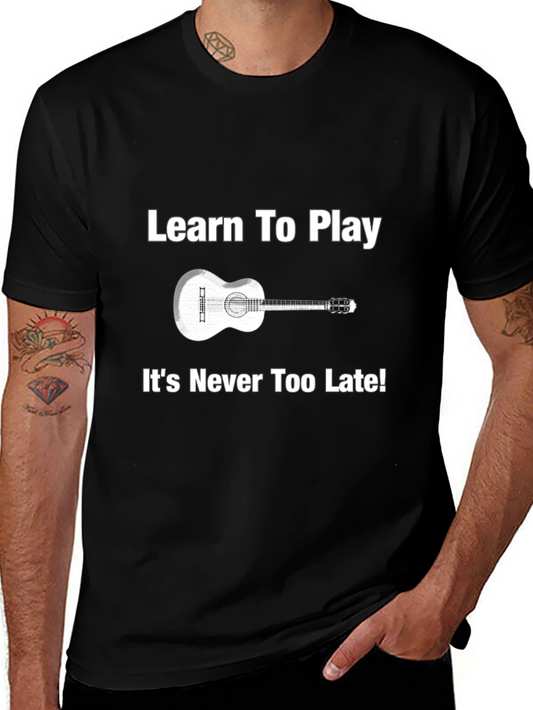 Learn To Play Guitar Graphic T-Shirt