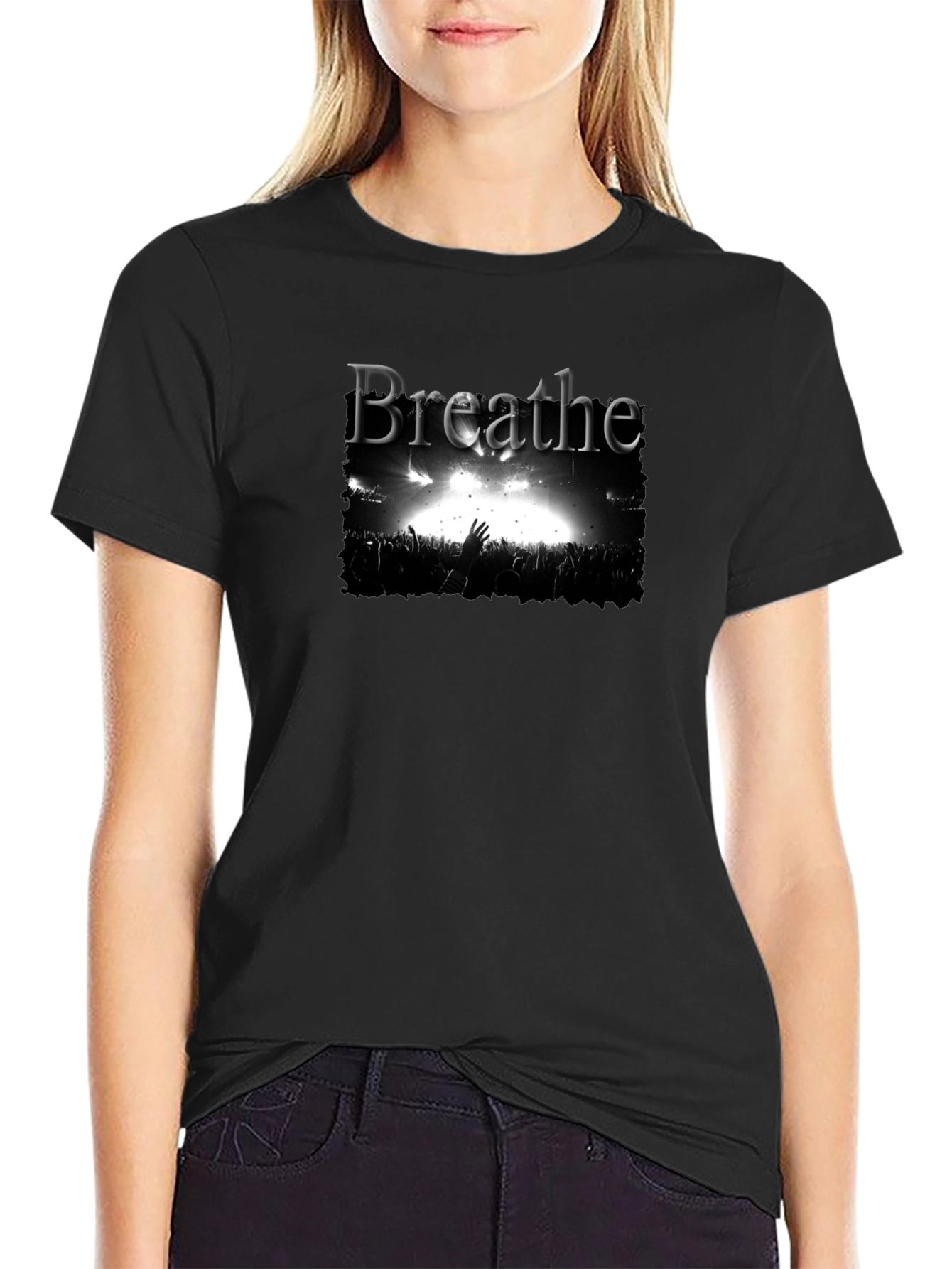 Breathe Concert Graphic Black T-Shirt