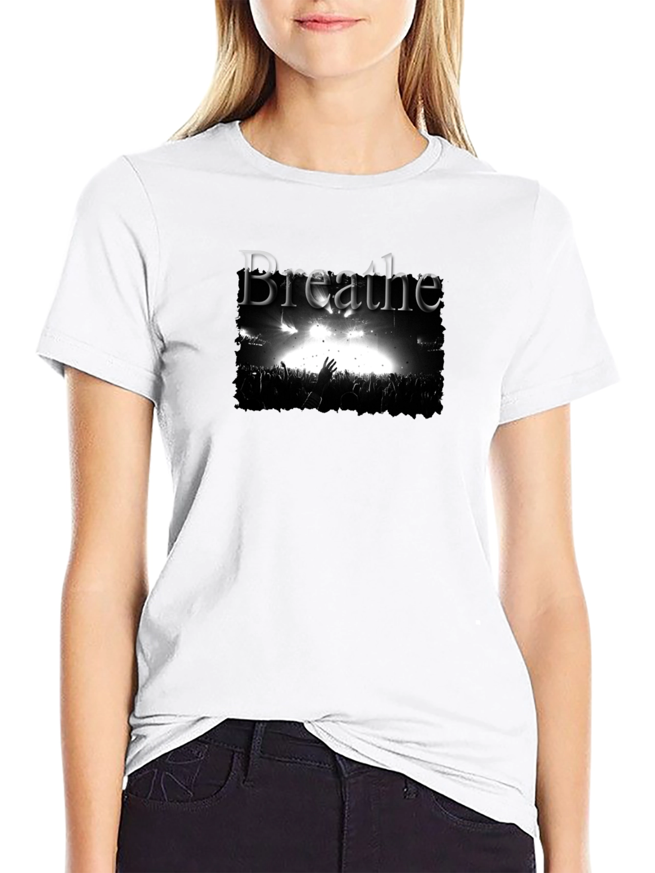 Breathe Concert Graphic Black T-Shirt