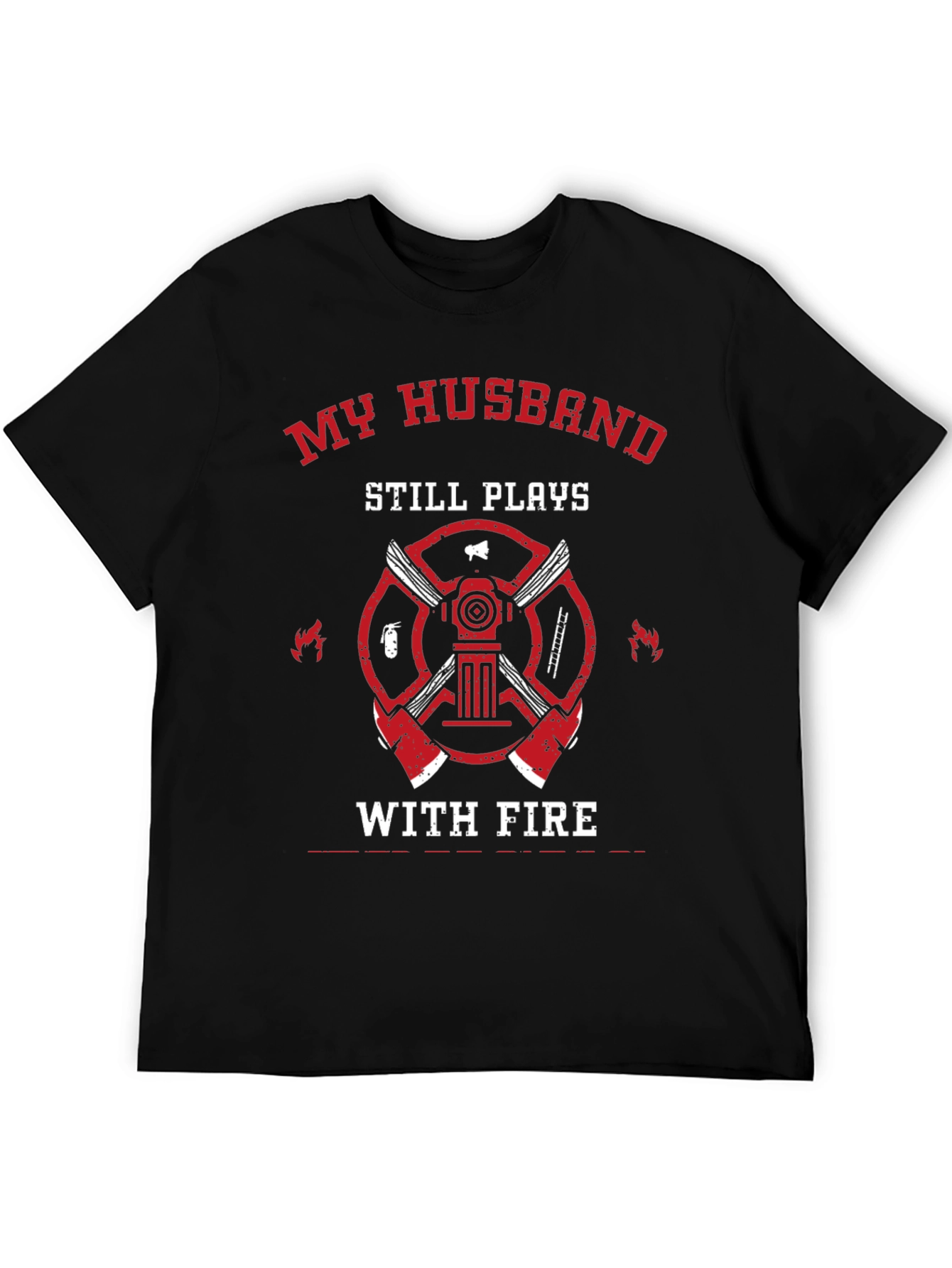 Firefighter Husband Graphic T-Shirt