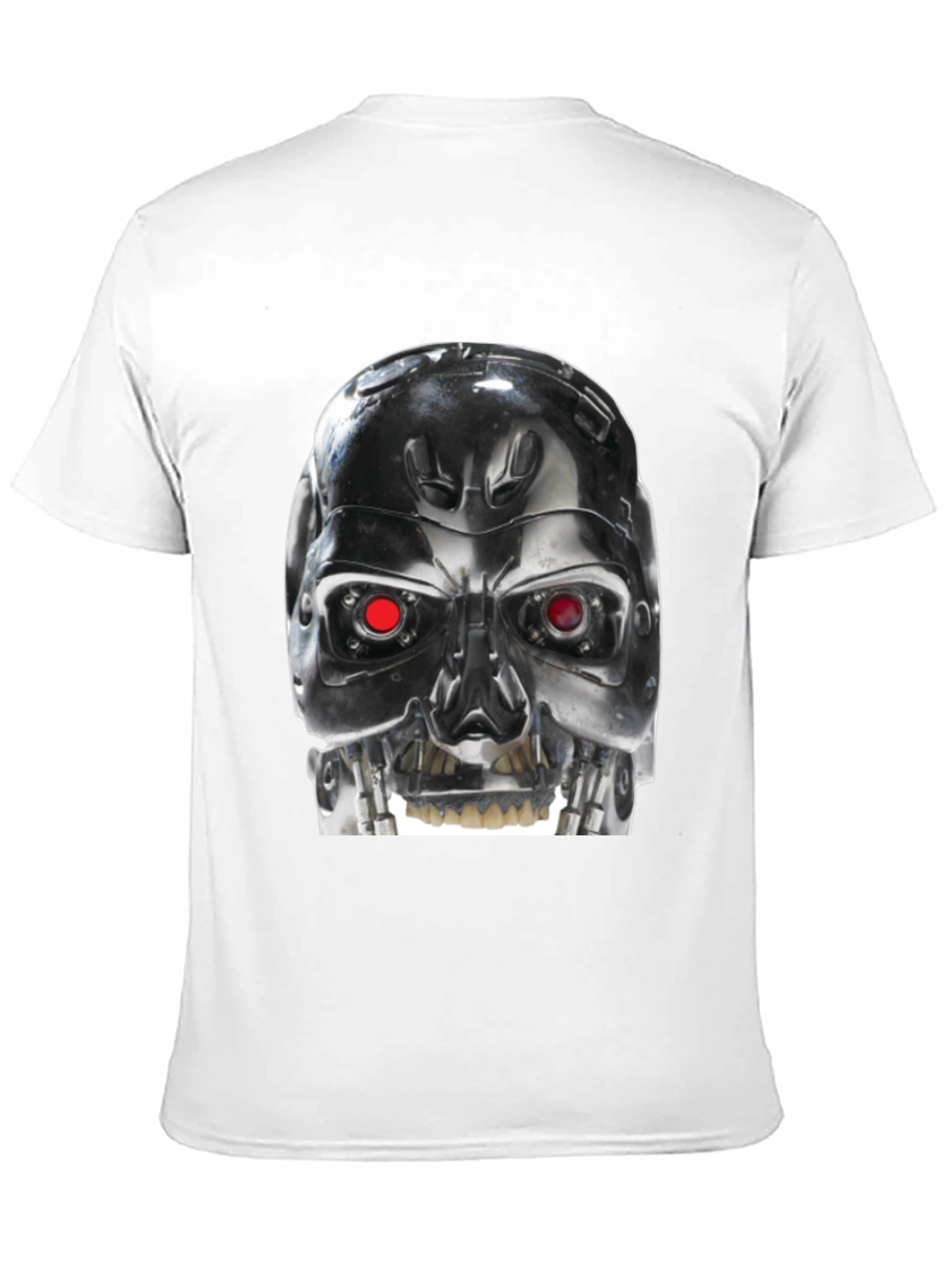 Terminator Robot Head Graphic Black T-Shirt