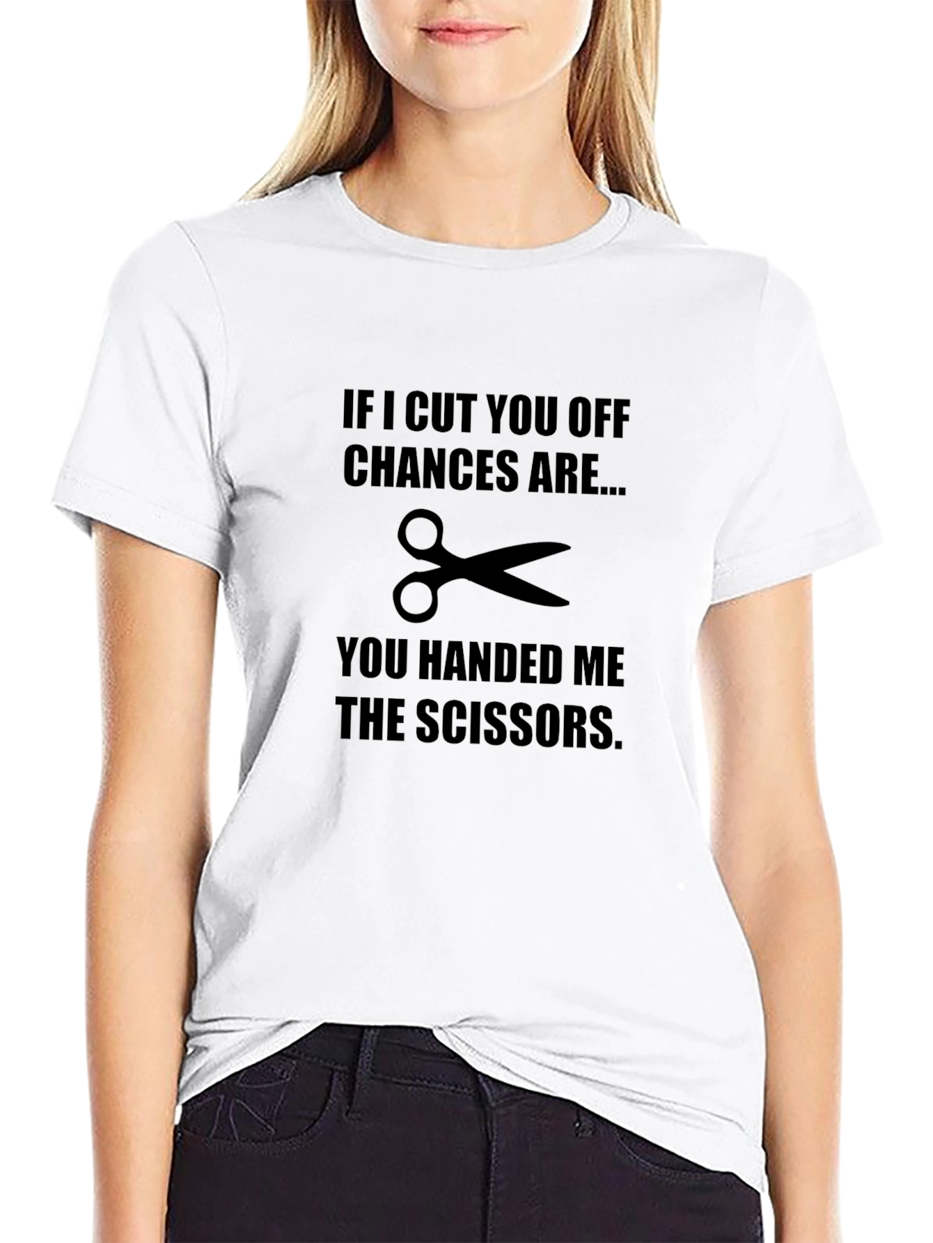 Humorous Cut You Off Graphic Tee