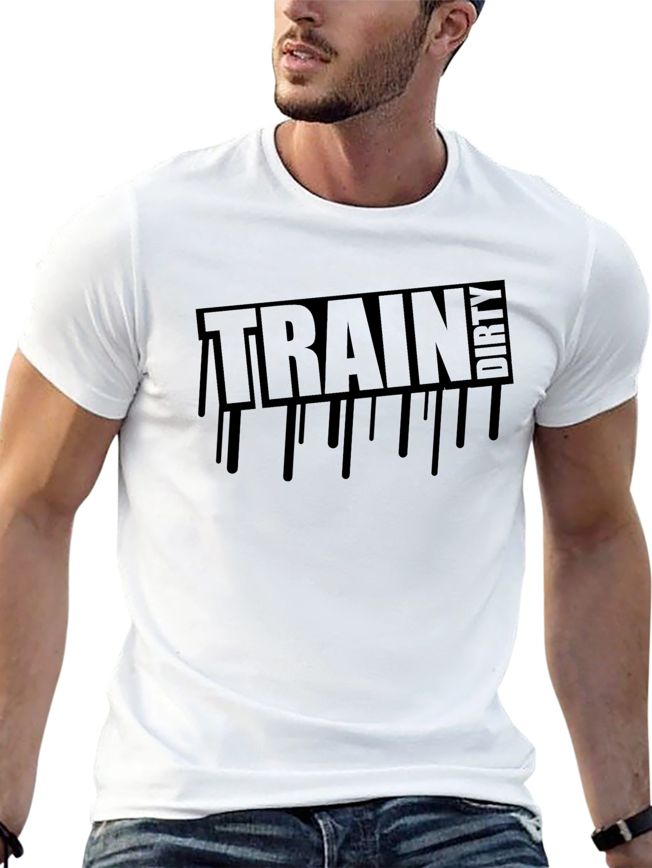 Train Dirty Black Graphic Tee