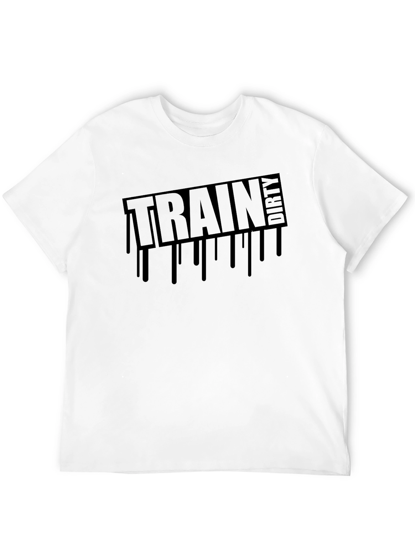 Train Dirty Black Graphic Tee