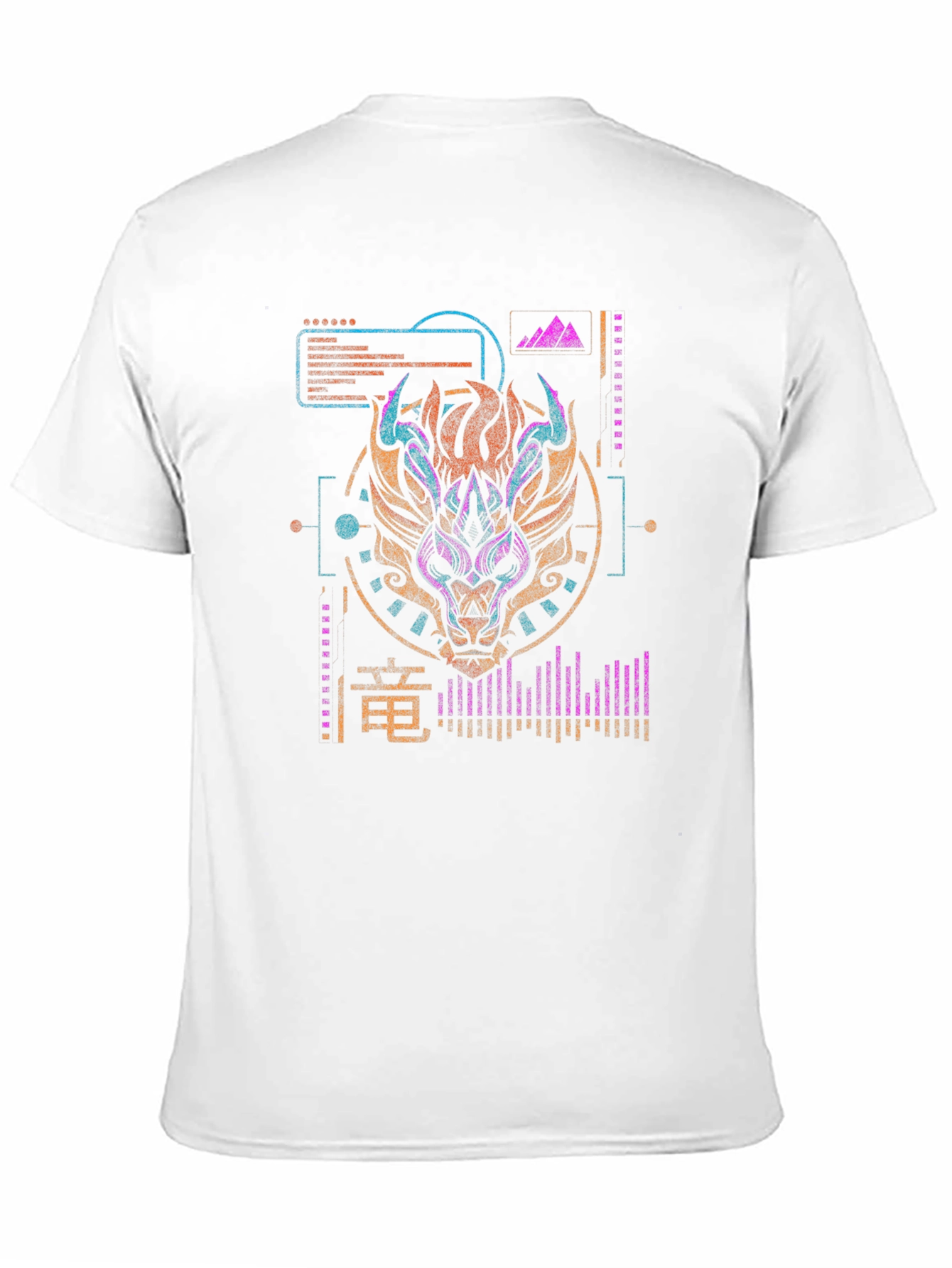 Cyberpunk Dragon Graphic Tee - Modern Style