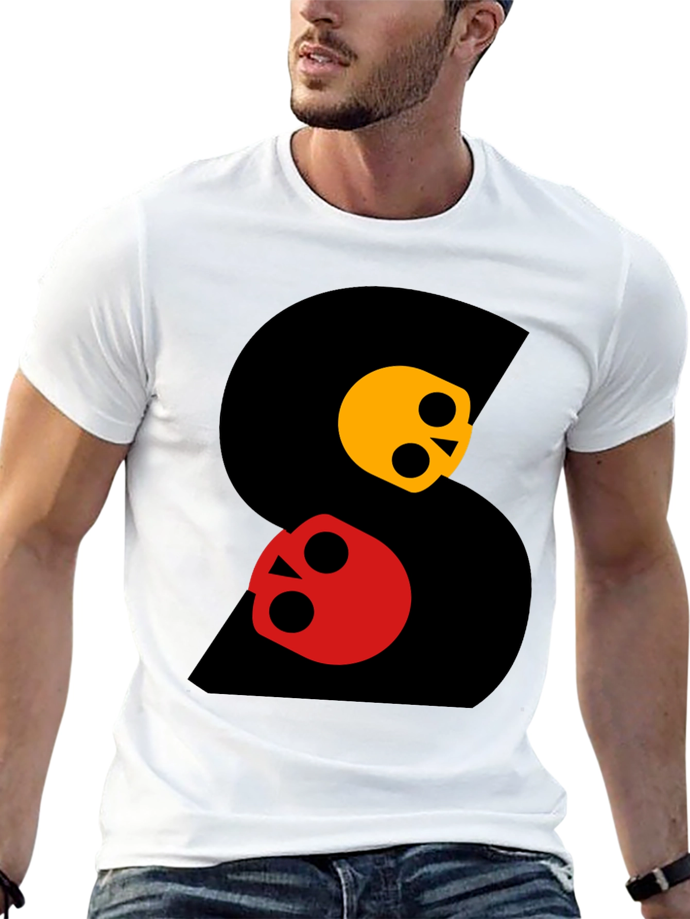 Skull S Graphic Tee - Mens Black T-Shirt