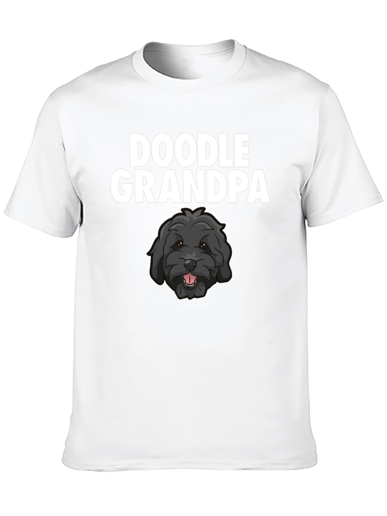 Doodle Grandpa T-Shirt - Black Dog Lover Tee