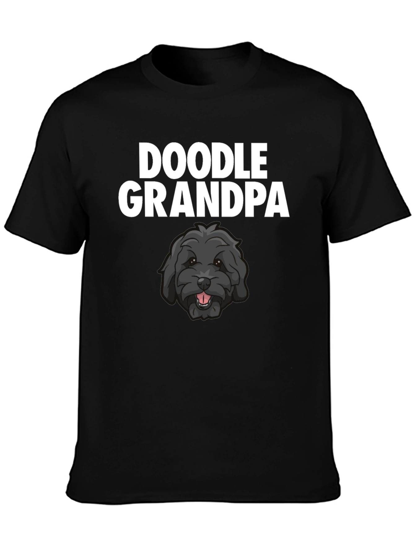Doodle Grandpa T-Shirt - Black Dog Lover Tee
