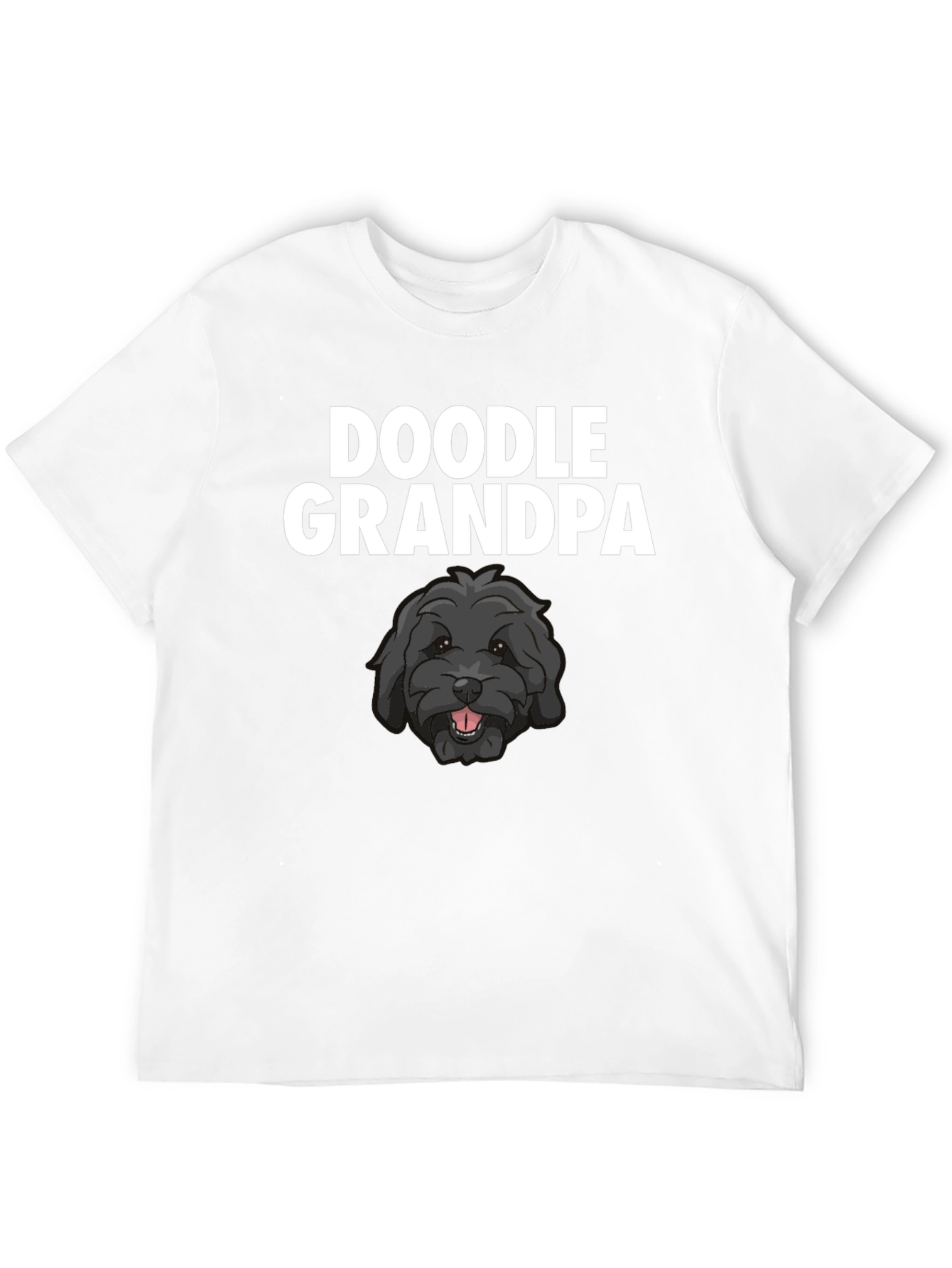 Doodle Grandpa T-Shirt - Black Dog Lover Tee