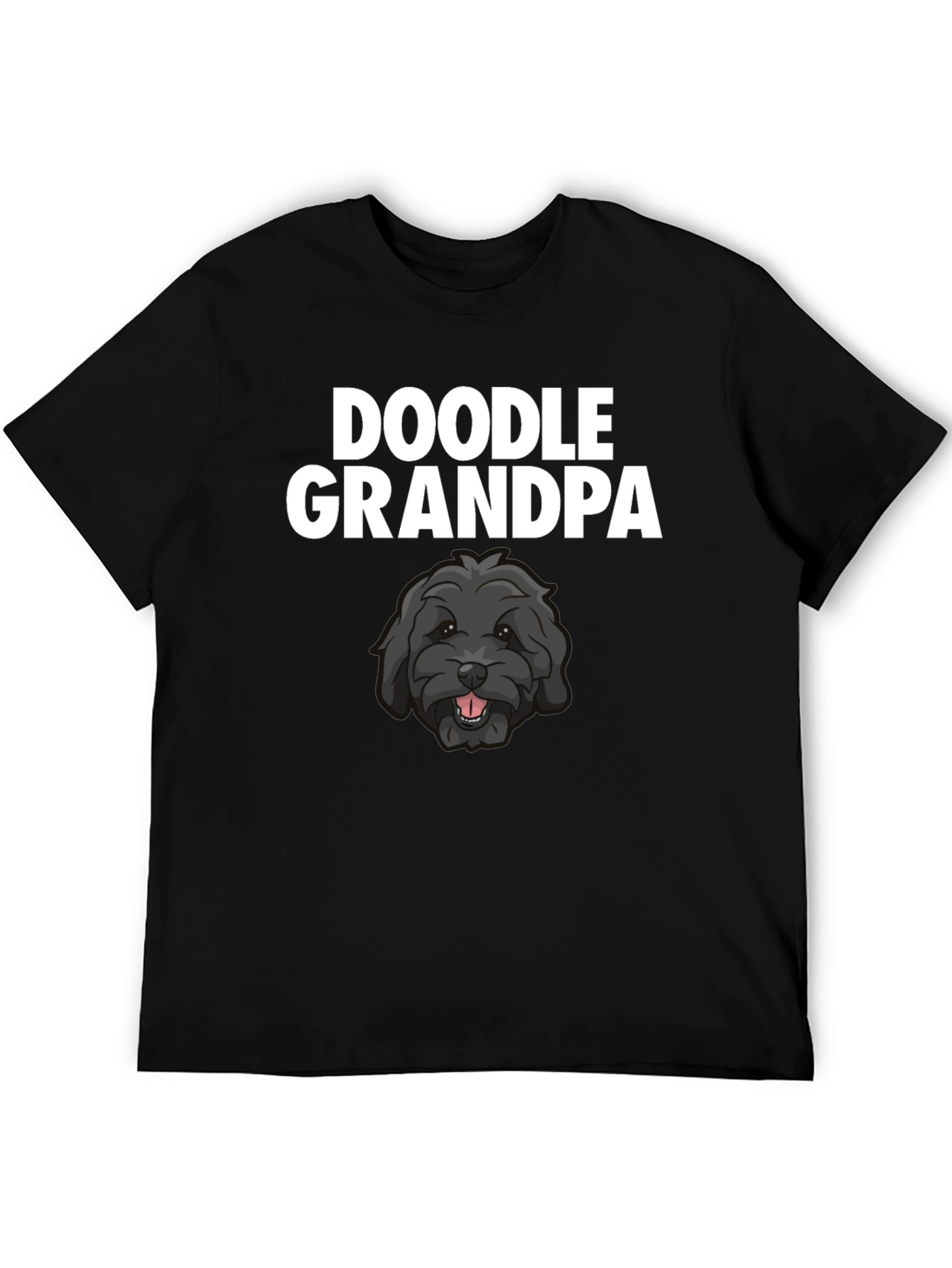 Doodle Grandpa T-Shirt - Black Dog Lover Tee