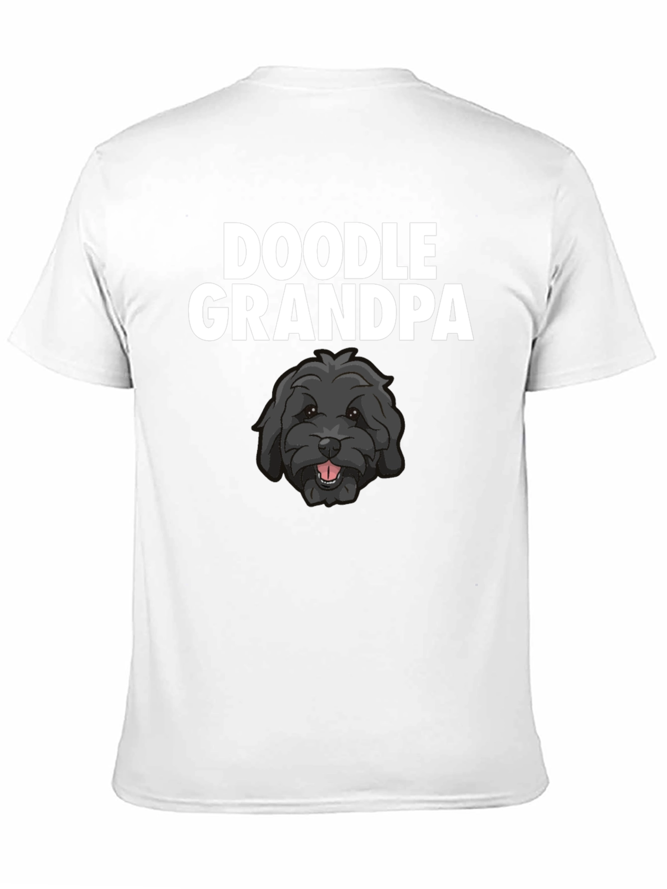 Doodle Grandpa T-Shirt - Black Dog Lover Tee