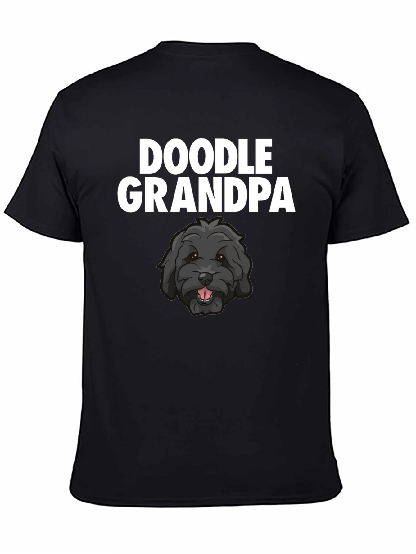 Doodle Grandpa T-Shirt - Black Dog Lover Tee