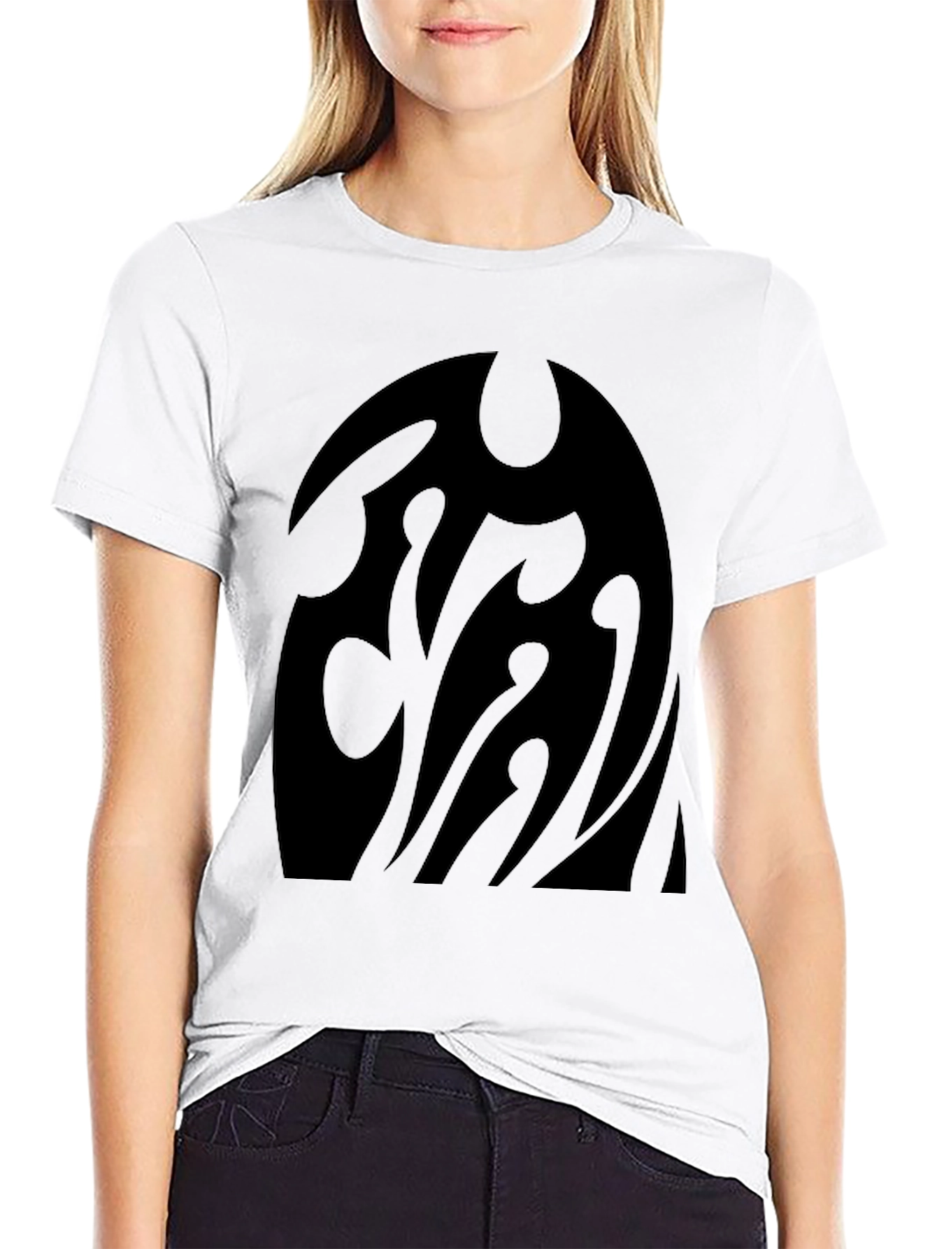 Black Graphic Tee - Abstract Dark Design T-Shirt