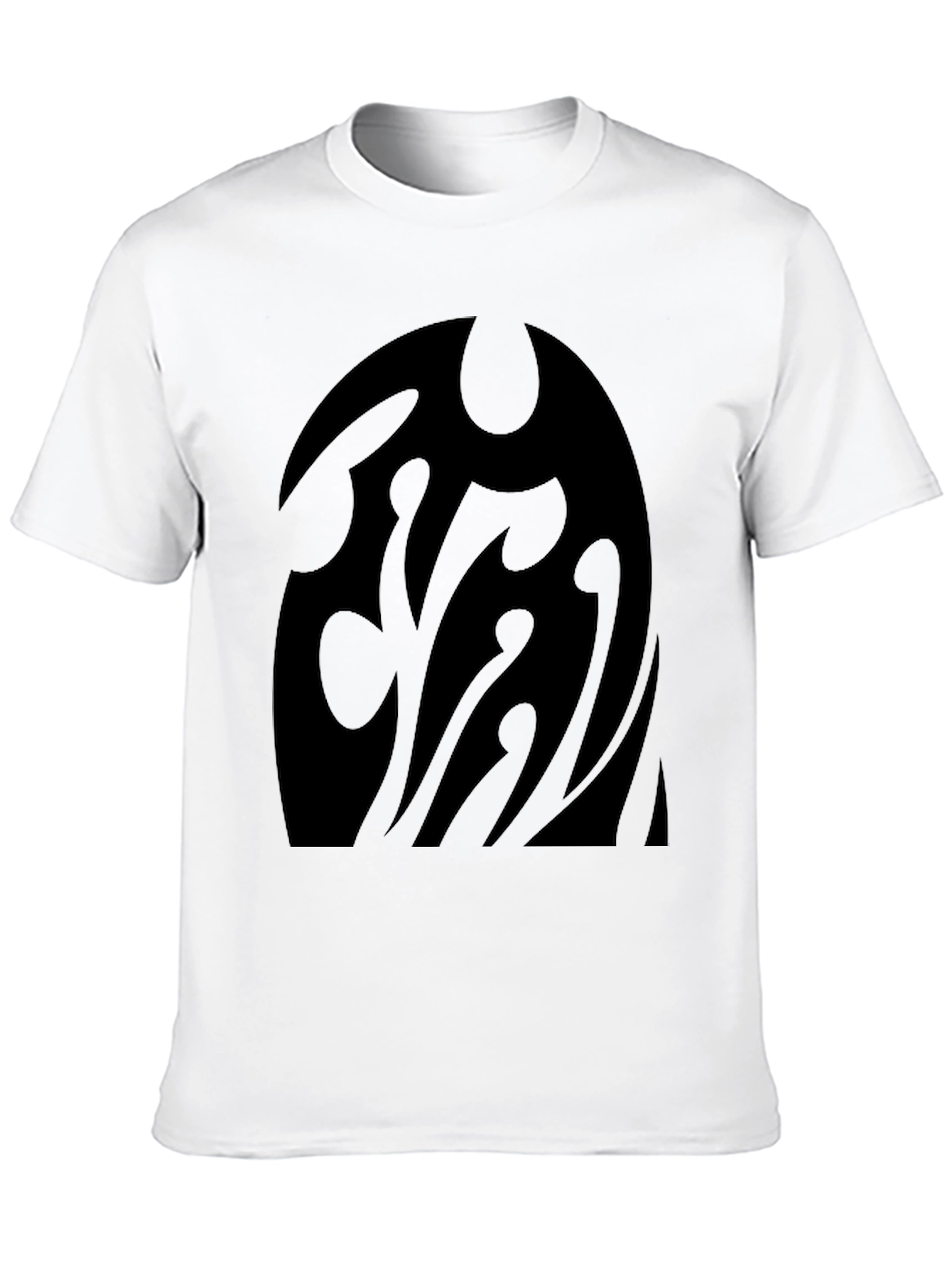 Black Graphic Tee - Abstract Dark Design T-Shirt
