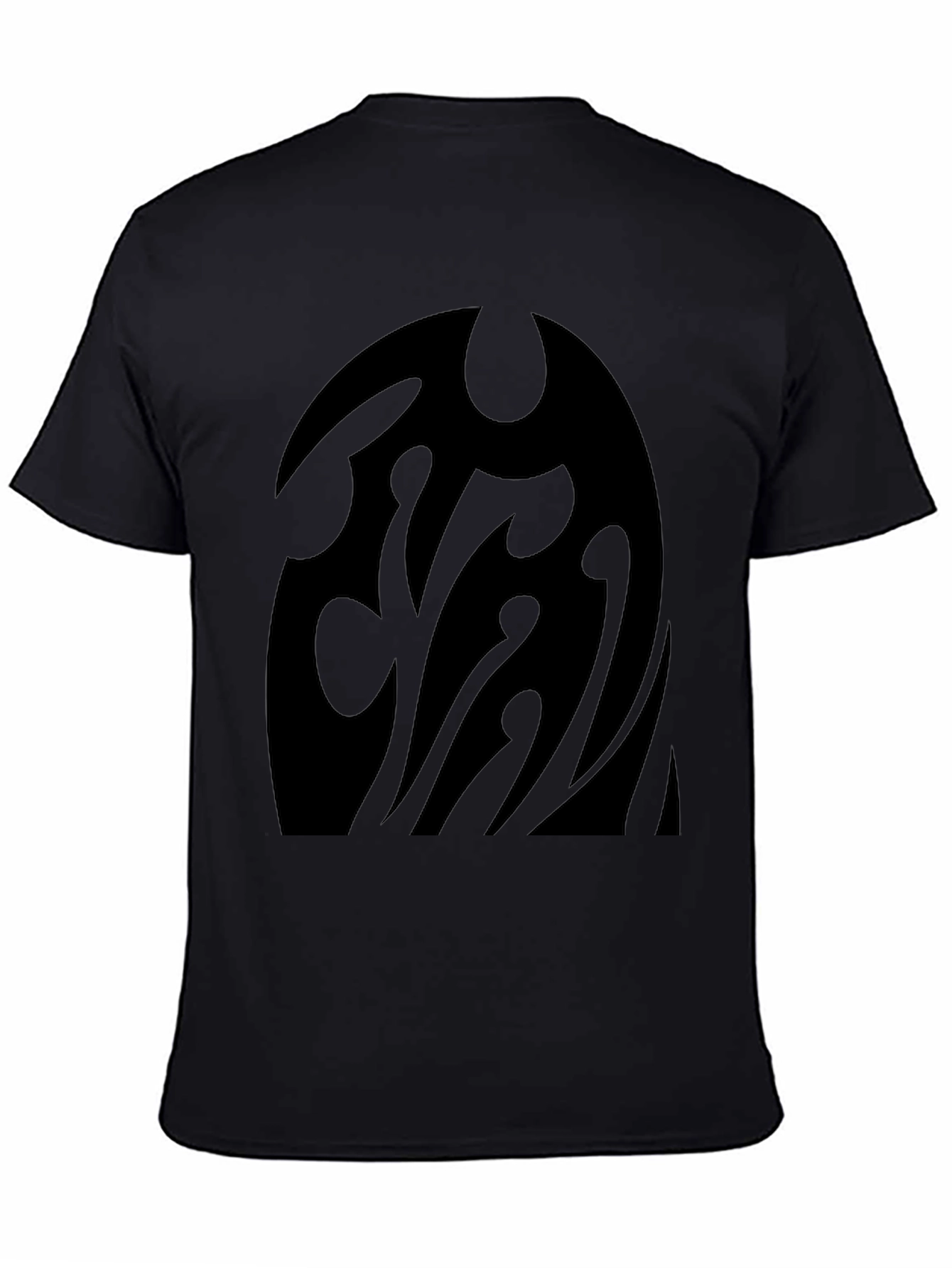 Black Graphic Tee - Abstract Dark Design T-Shirt